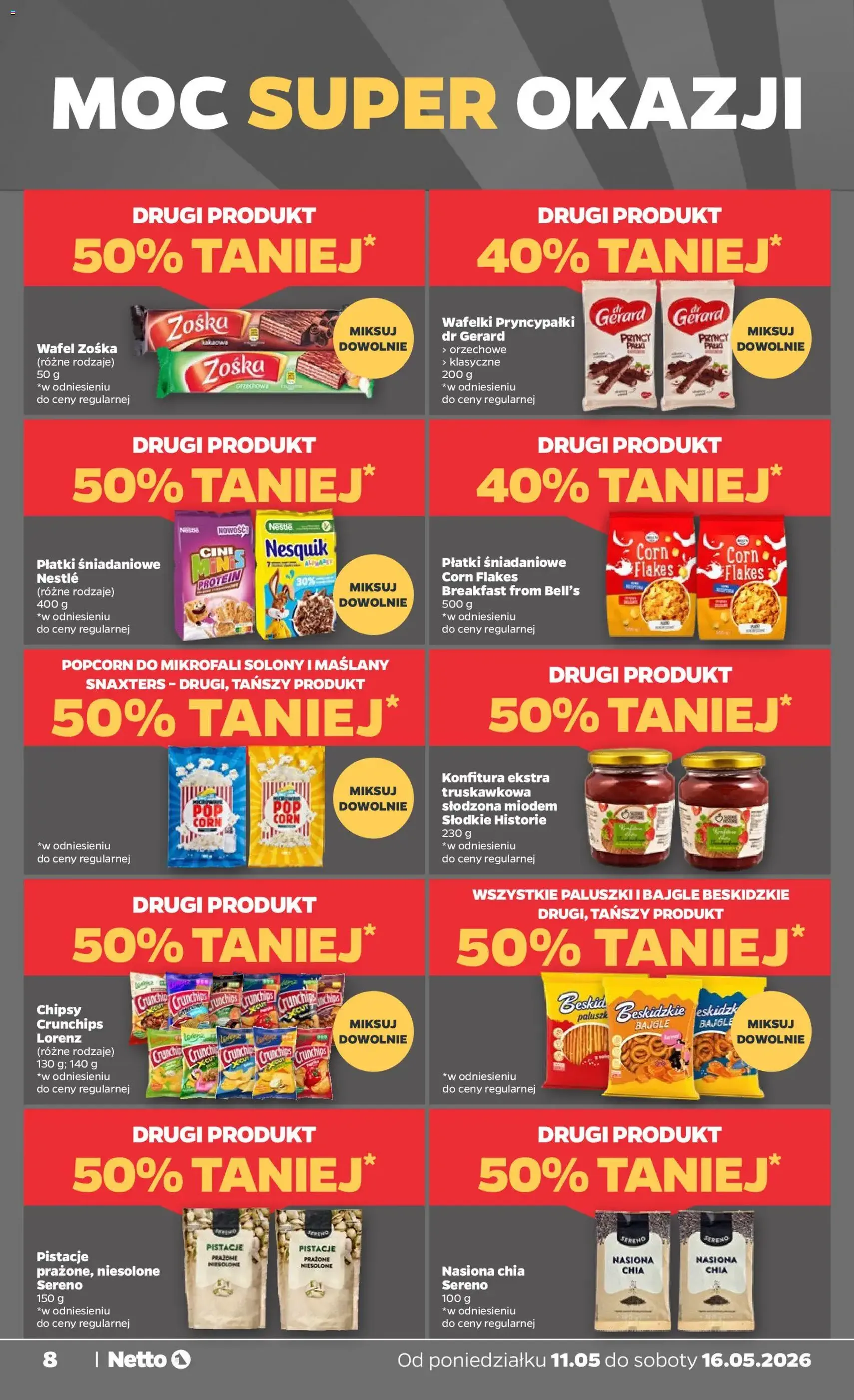 Netto gazetka od poniedziałku spożywcza - ważny gazetka od 11.05.2026 strona 8 z 36