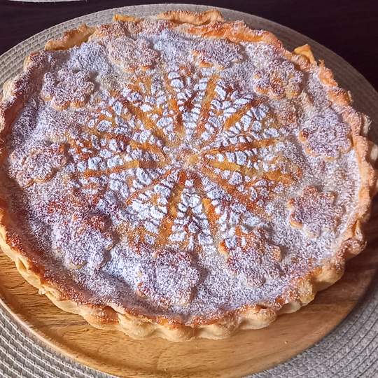 Anteprima ricetta Torta di ricotta e budino con frutta