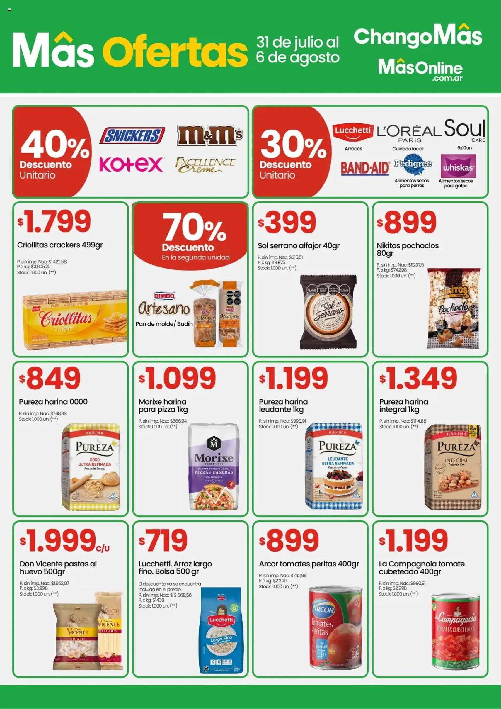 Changomas ofertas - folleto válido desde 31/07/2025 página 3 de 12 Changomas ofertas - folleto válido desde 31/07/2025 página 3 de 12