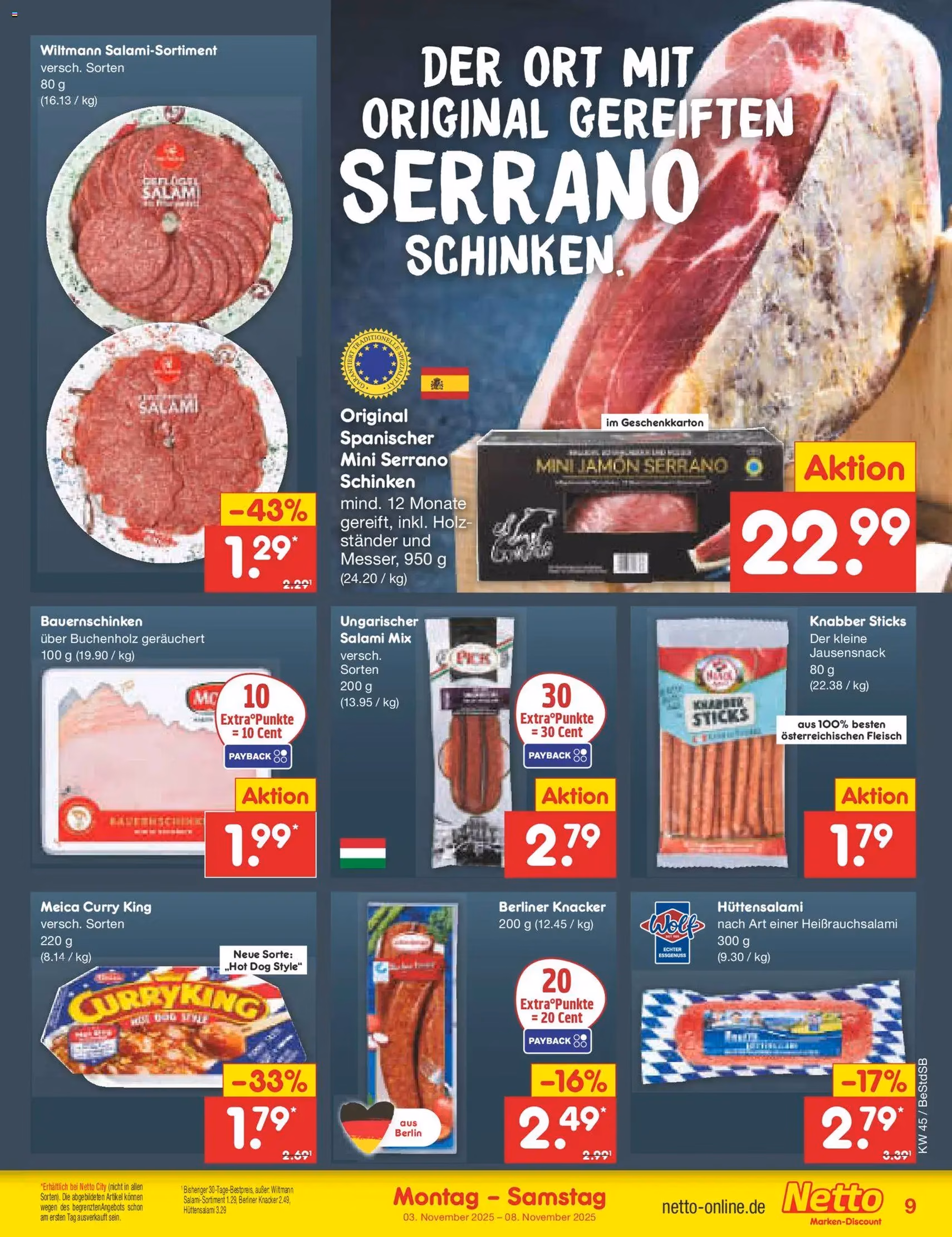 Netto Marken-Discount Prospekt - Gültiger Prospekt ab 03.11.2025, Seite 9 von insgesamt 63 Netto Marken-Discount Prospekt - Gültiger Prospekt ab 03.11.2025, Seite 9 von insgesamt 63
