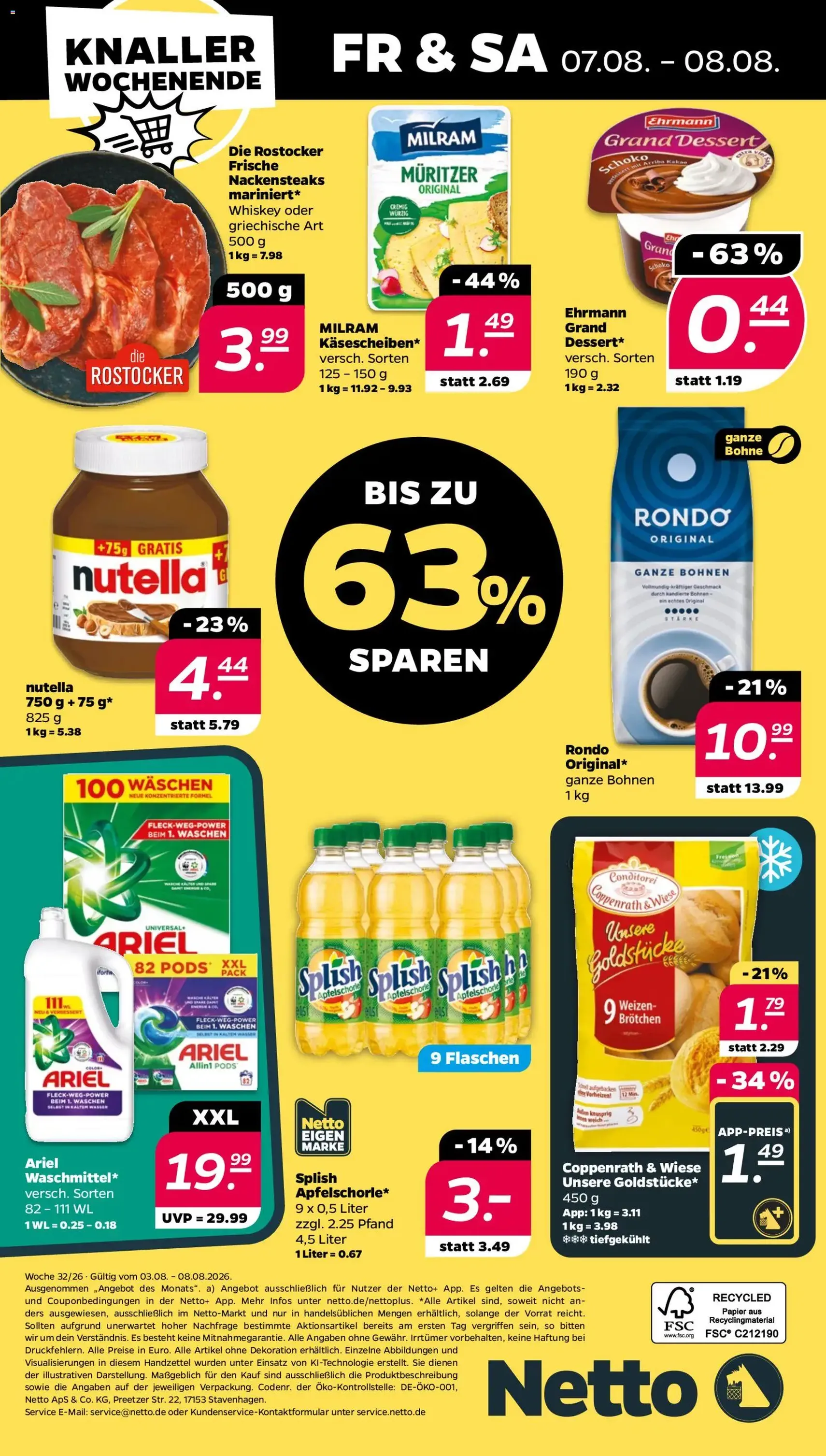 Netto Prospekt - Gültiger Prospekt ab 03.08.2026, Seite 32 von insgesamt 33