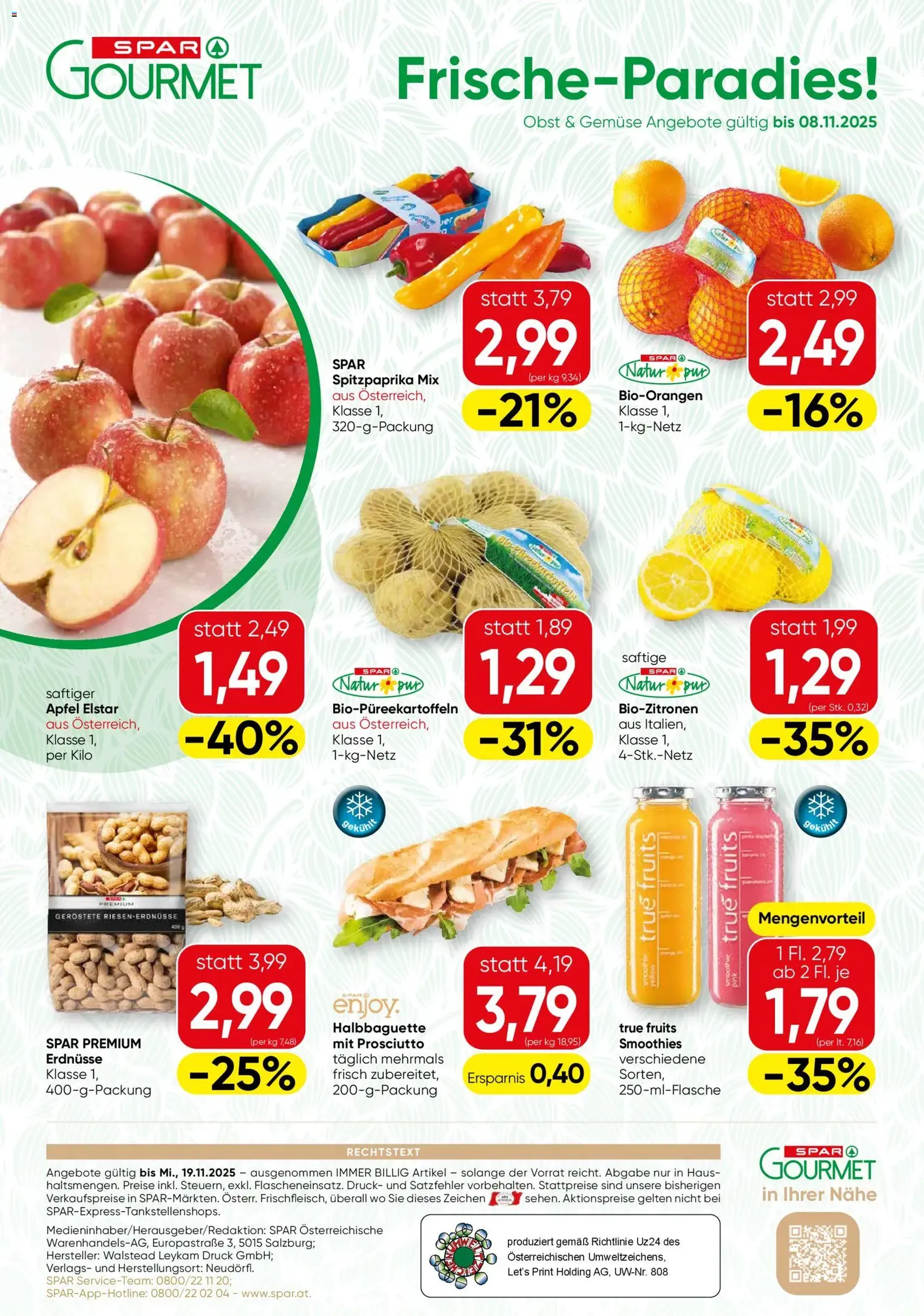 SPAR Gourmet Flugblatt - Gültiger Prospekt ab 06.11.2025, Seite 12 von insgesamt 12