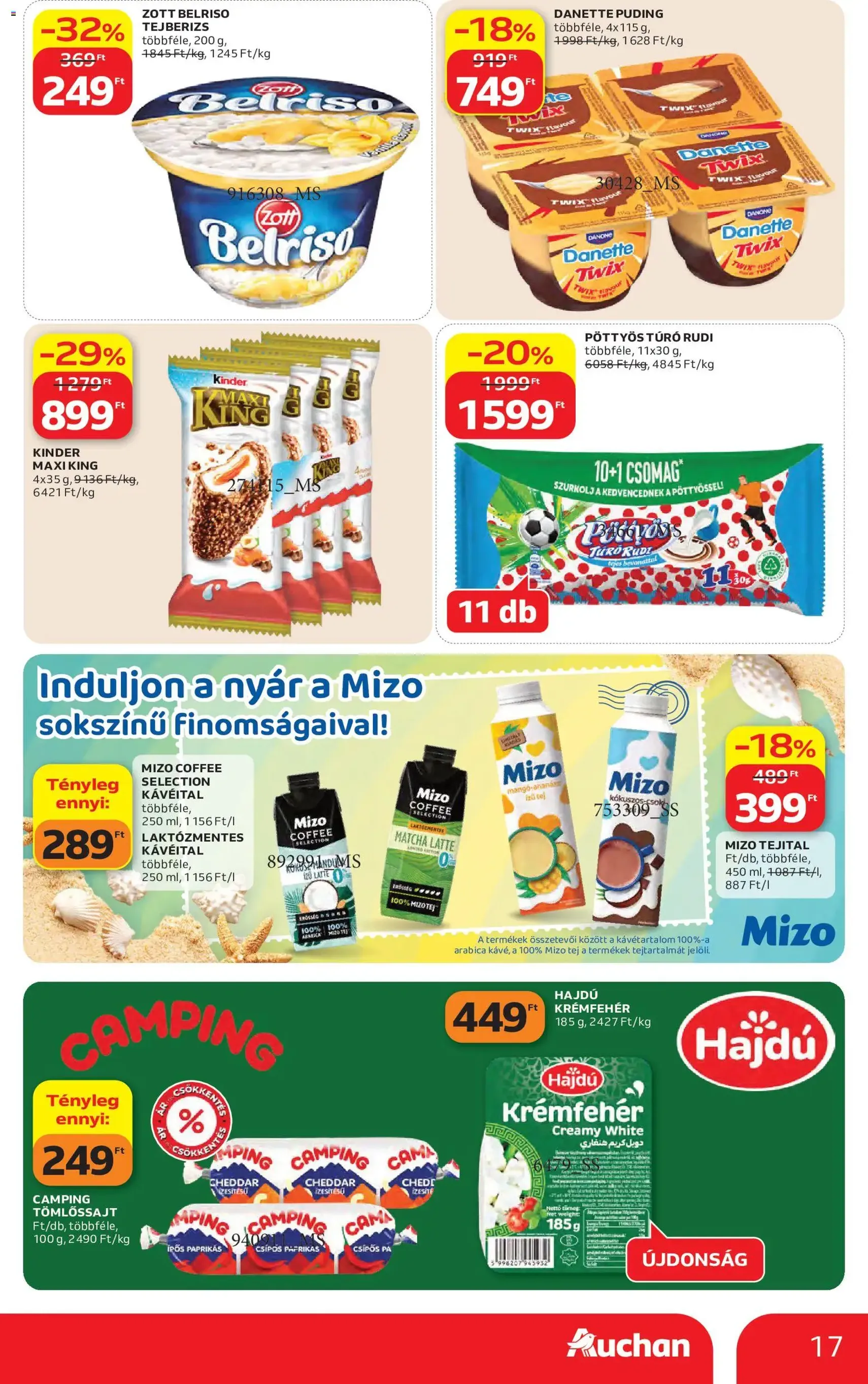 Auchan akciós újság - 2026.06.04. érvényes szórólap 17 oldal 57 oldalból