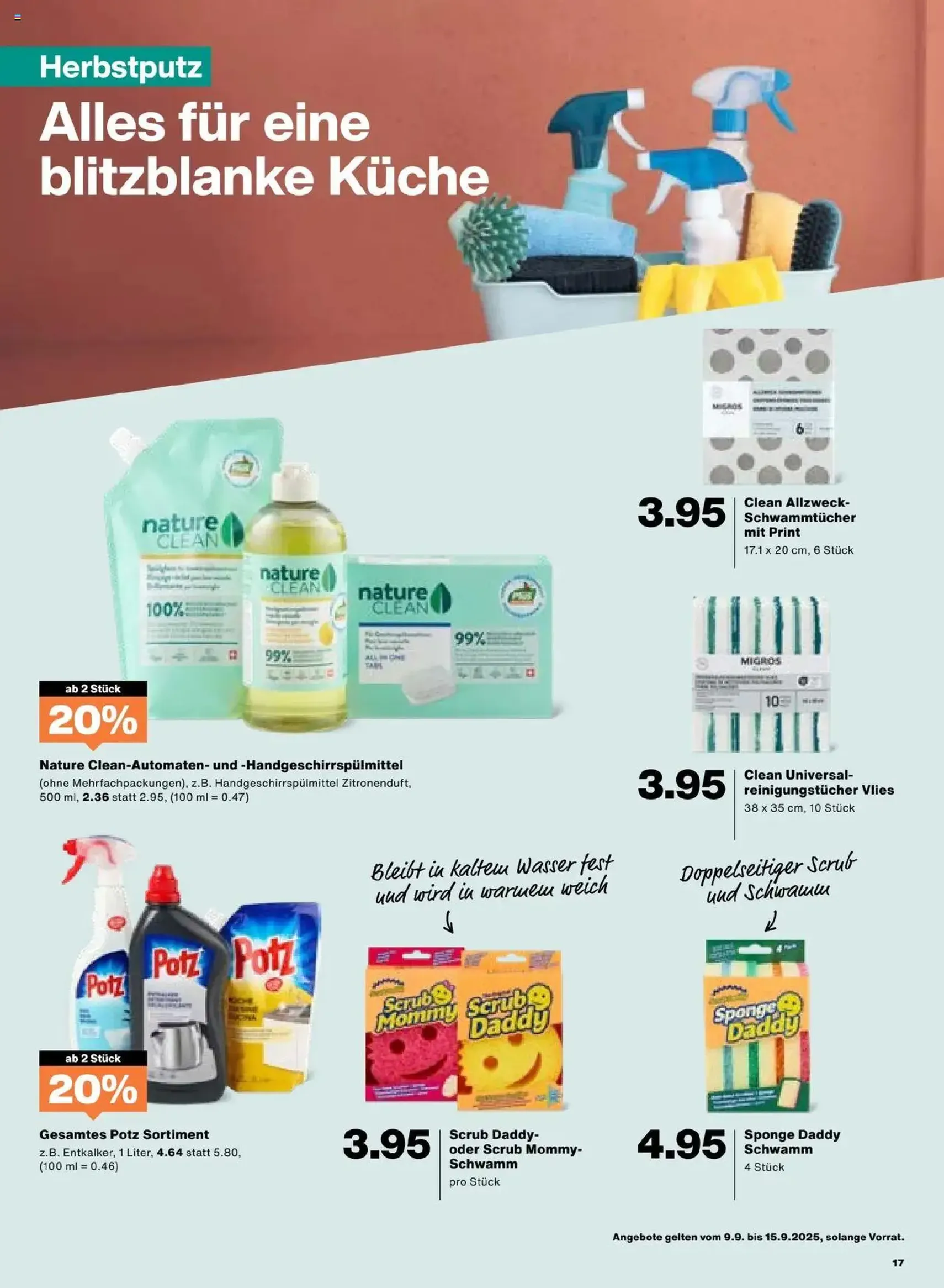 Migros Aktionen - Gültiger Prospekt ab 09.09.2025, Seite 17 von insgesamt 20 Migros Aktionen - Gültiger Prospekt ab 09.09.2025, Seite 17 von insgesamt 20