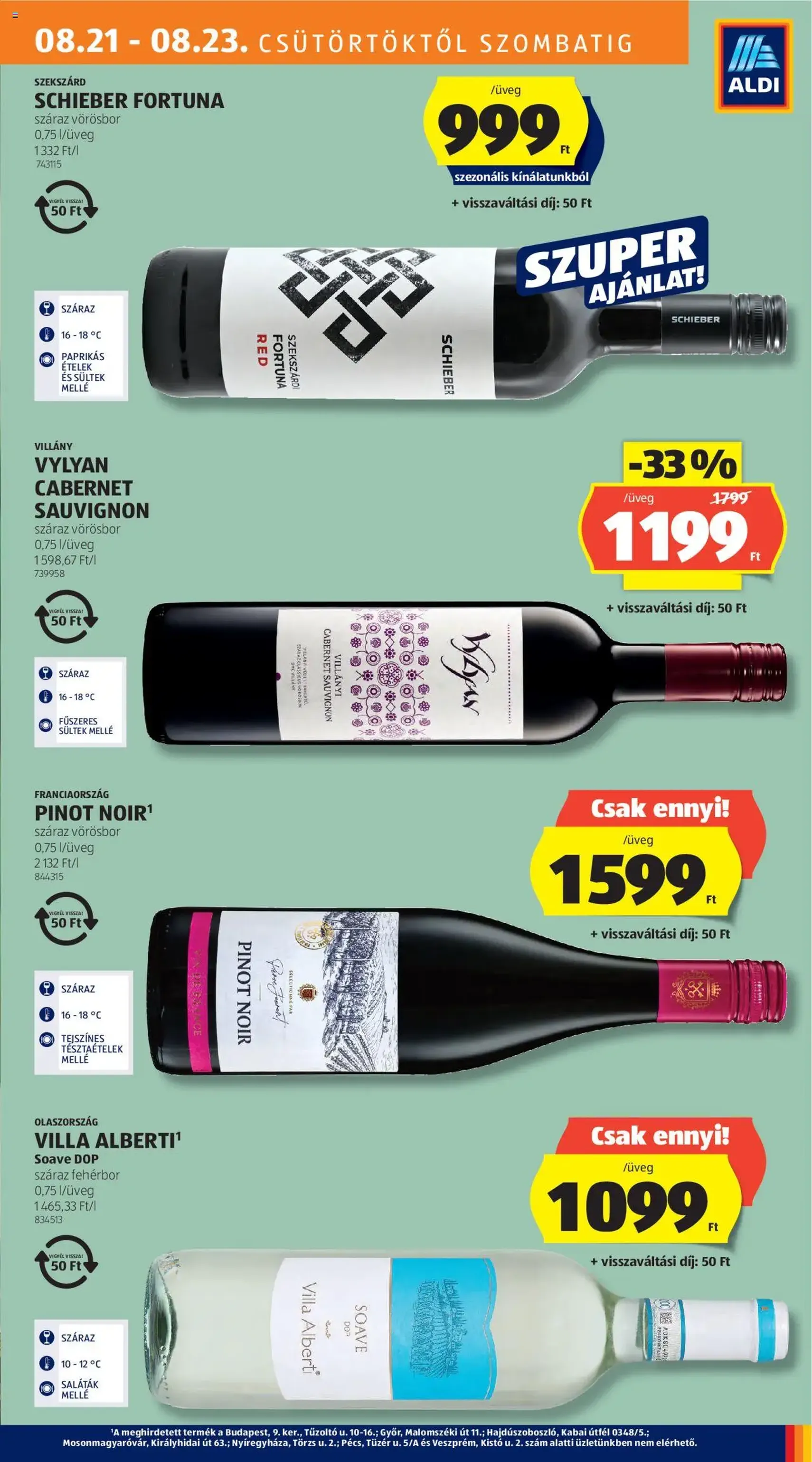 Aldi Akciós újság - 2025.08.21. érvényes szórólap 21 oldal 46 oldalból