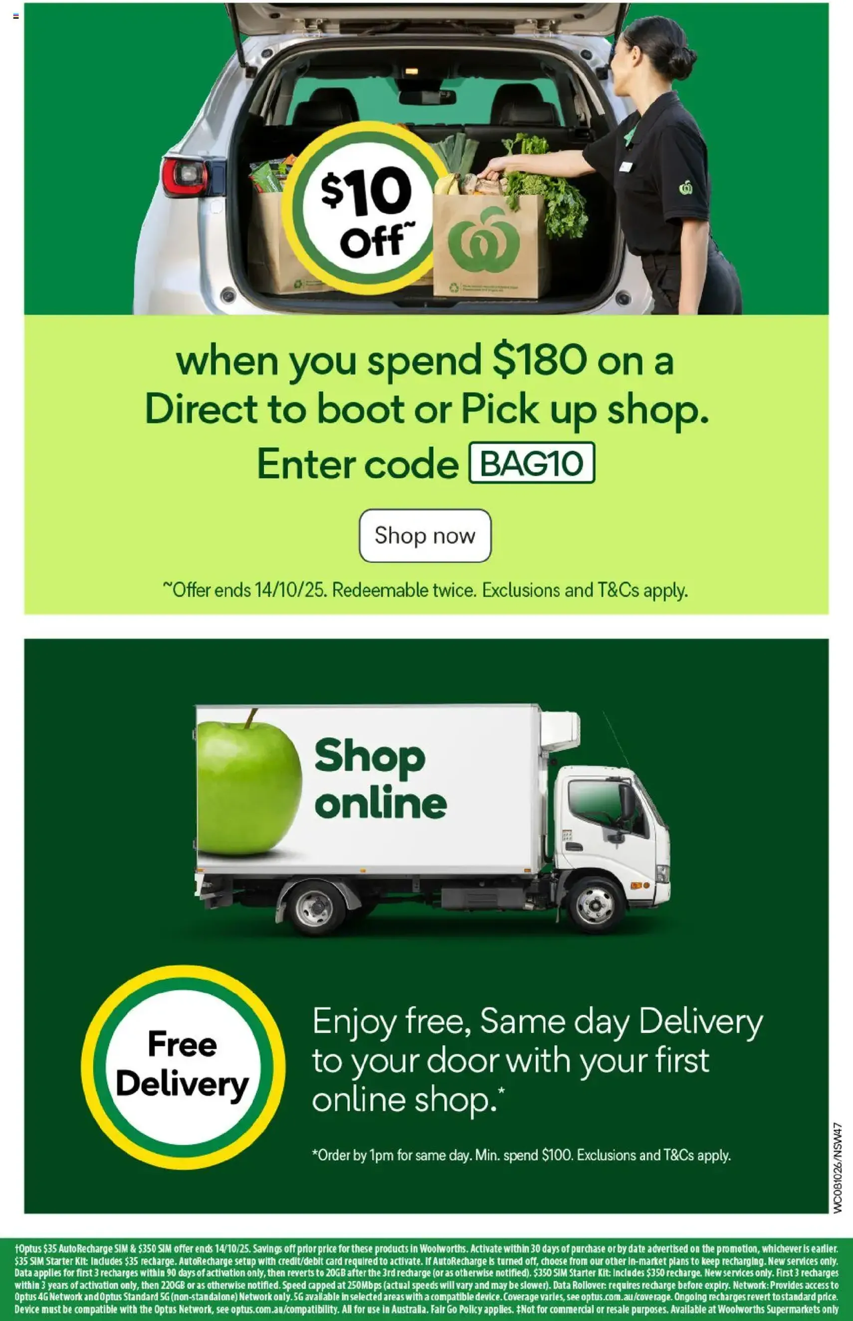 Weekly catalogue Woolworths NSW 08/10 - valid flyer from 08/10/2025, page 47 of 50