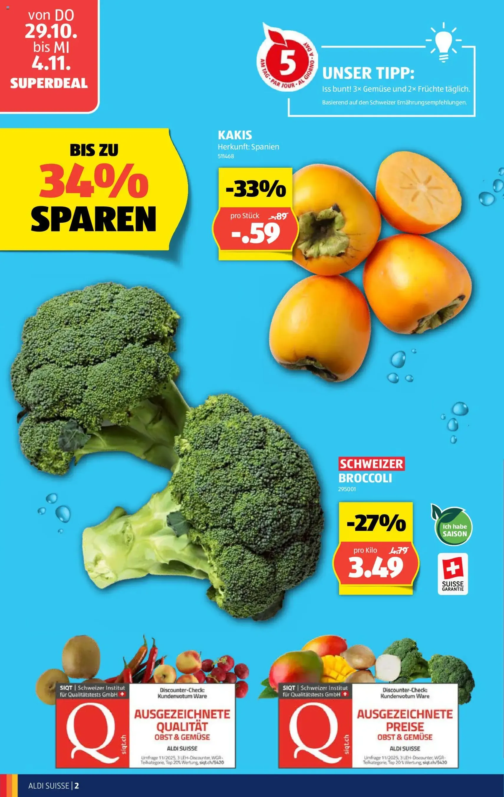Aldi aktionen - Gültiger Prospekt ab 29.10.2026, Seite 2 von insgesamt 38