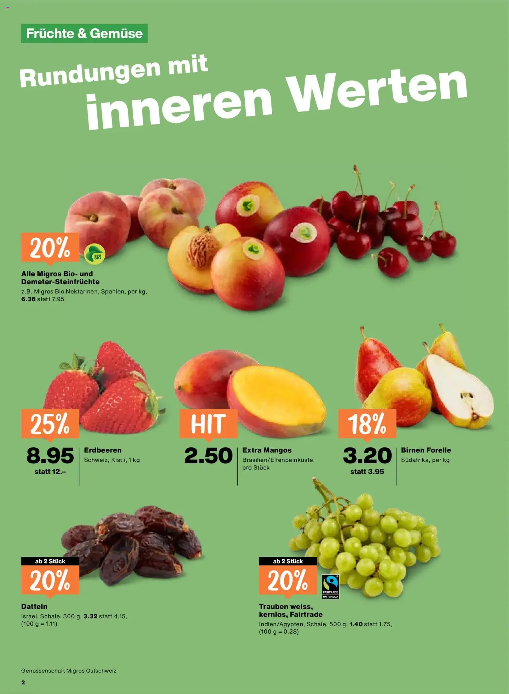 Migros aktionen - Gültiger Prospekt ab 04.06.2026, Seite 2 von insgesamt 24