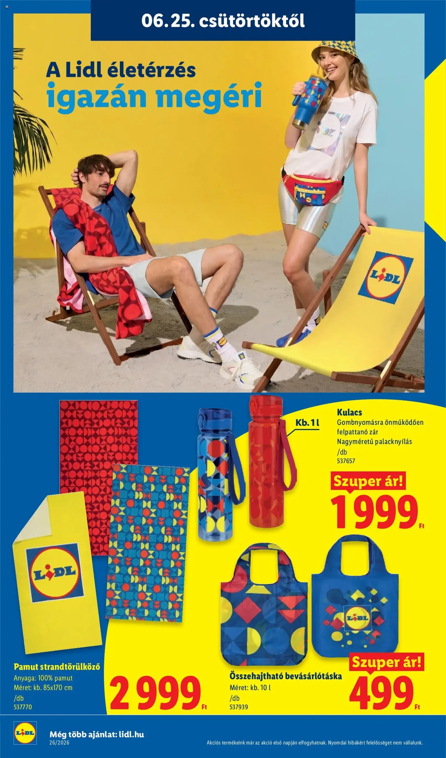 Lidl akciós újság - 2026.06.25. érvényes szórólap 34 oldal 74 oldalból