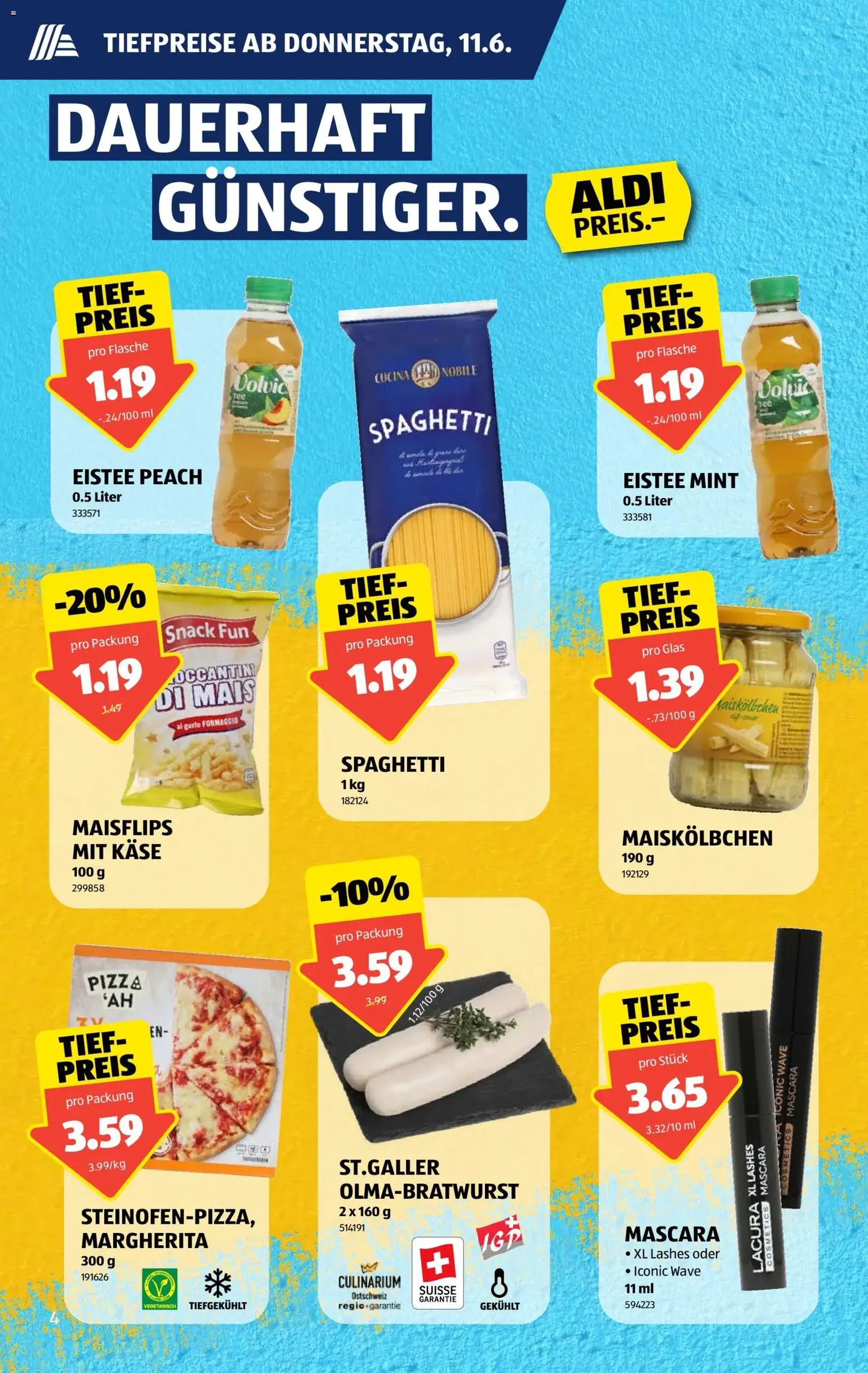 Aldi aktionen - Gültiger Prospekt ab 11.06.2026, Seite 4 von insgesamt 52