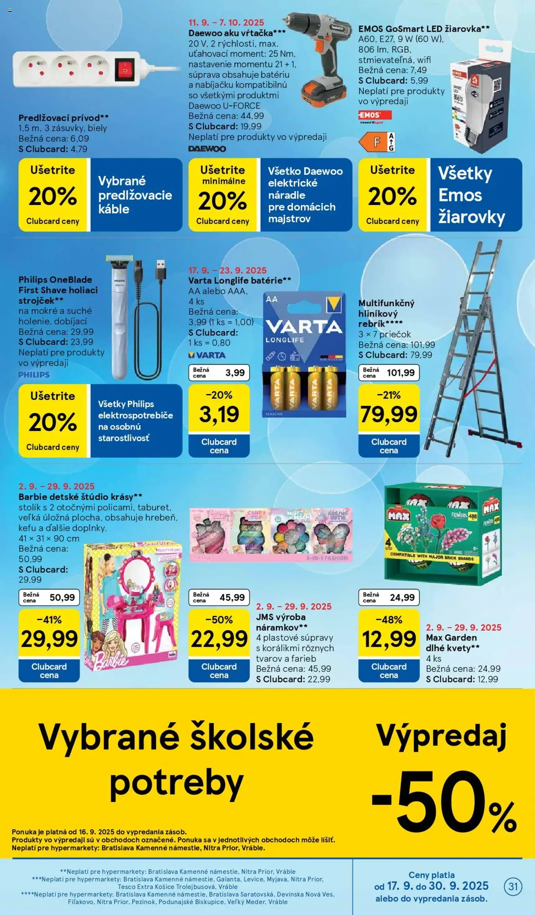 Tesco Hypermarket - leták - platný leták od 17.09.2025 strana 31 z 35