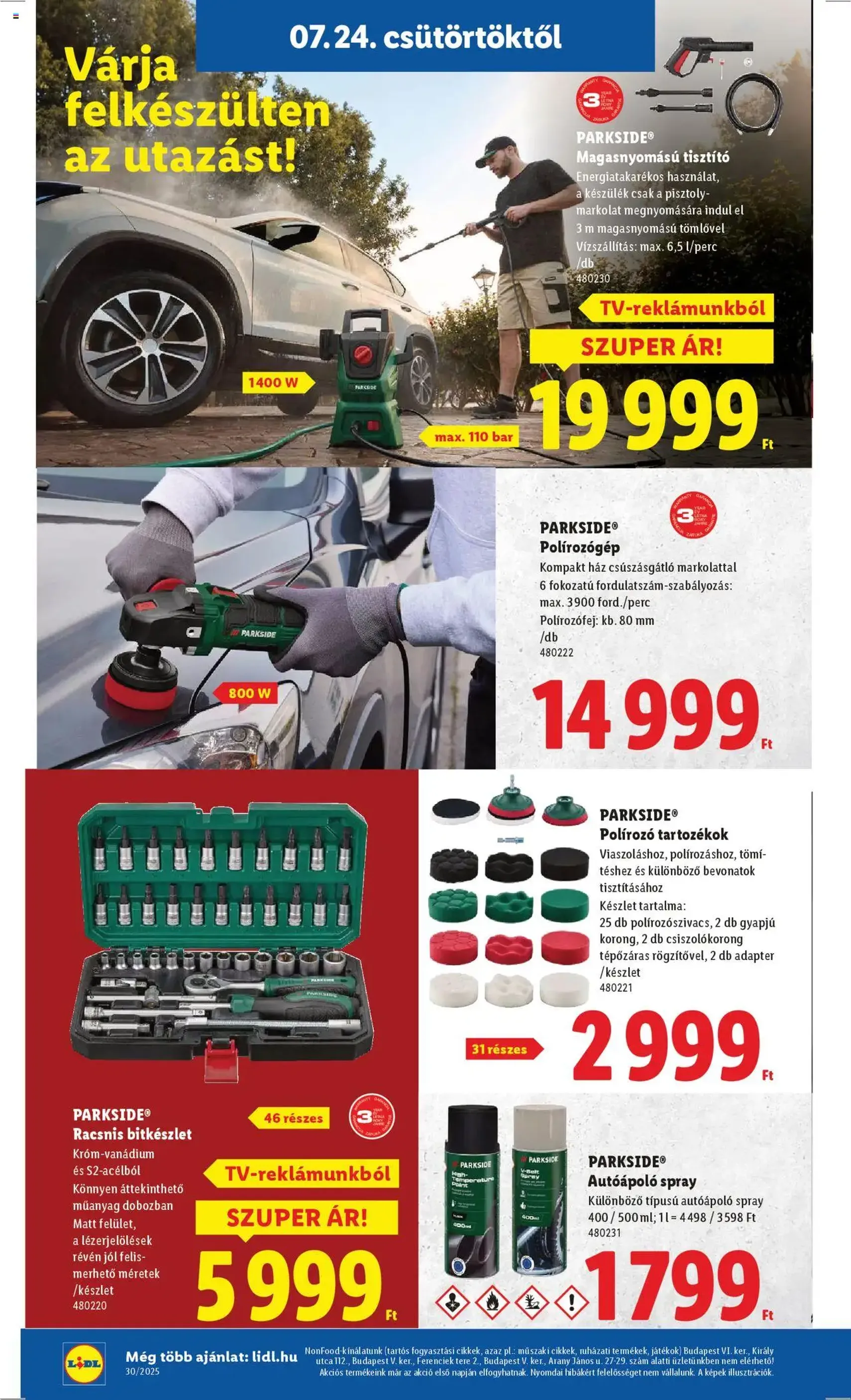 Lidl Akciós újság - 2025.07.24. érvényes szórólap 20 oldal 62 oldalból Lidl Akciós újság - 2025.07.24. érvényes szórólap 20 oldal 62 oldalból