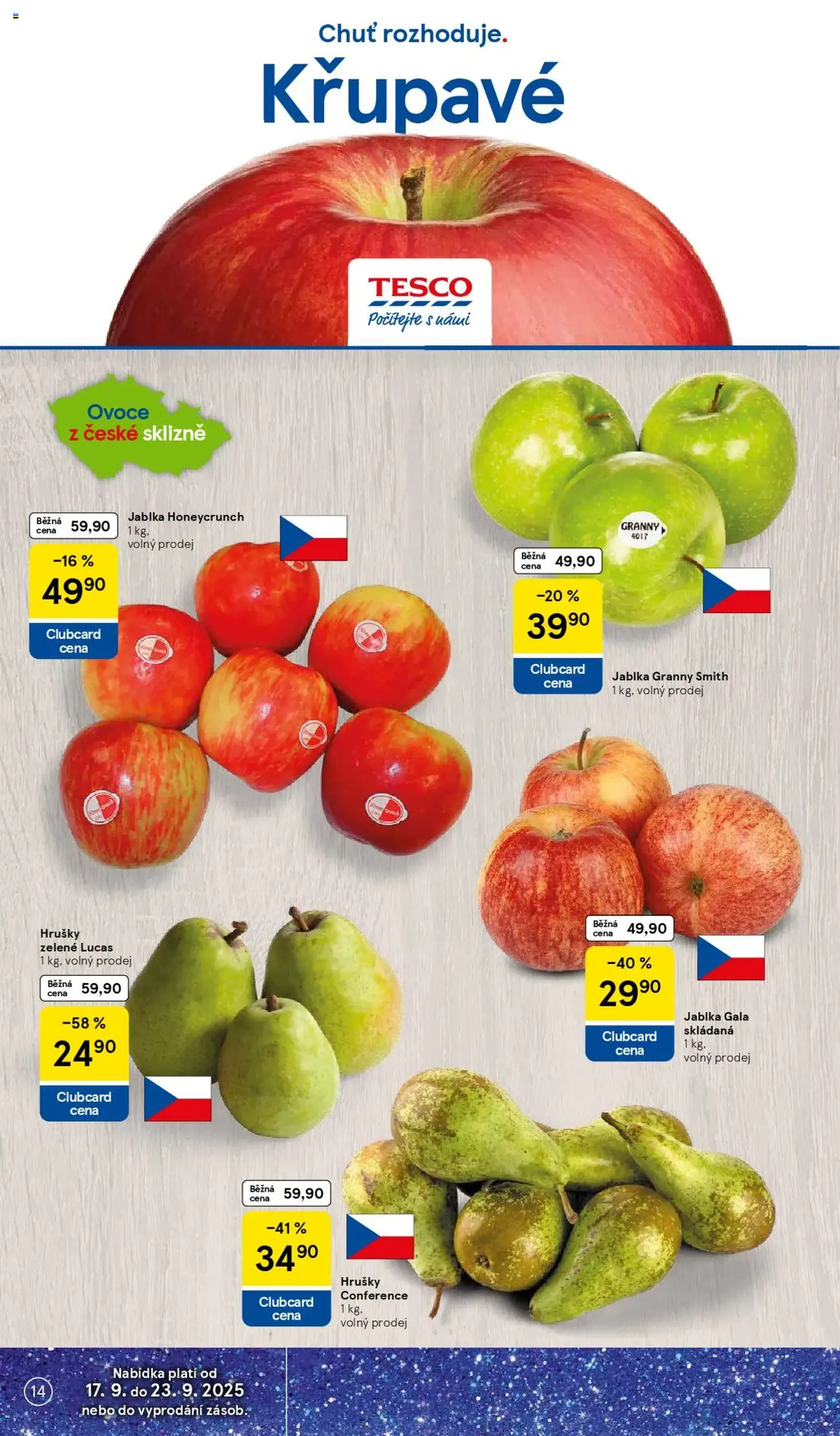 Tesco leták - Hypermarket - platný leták od 17.09.2025 strana 14 z 33