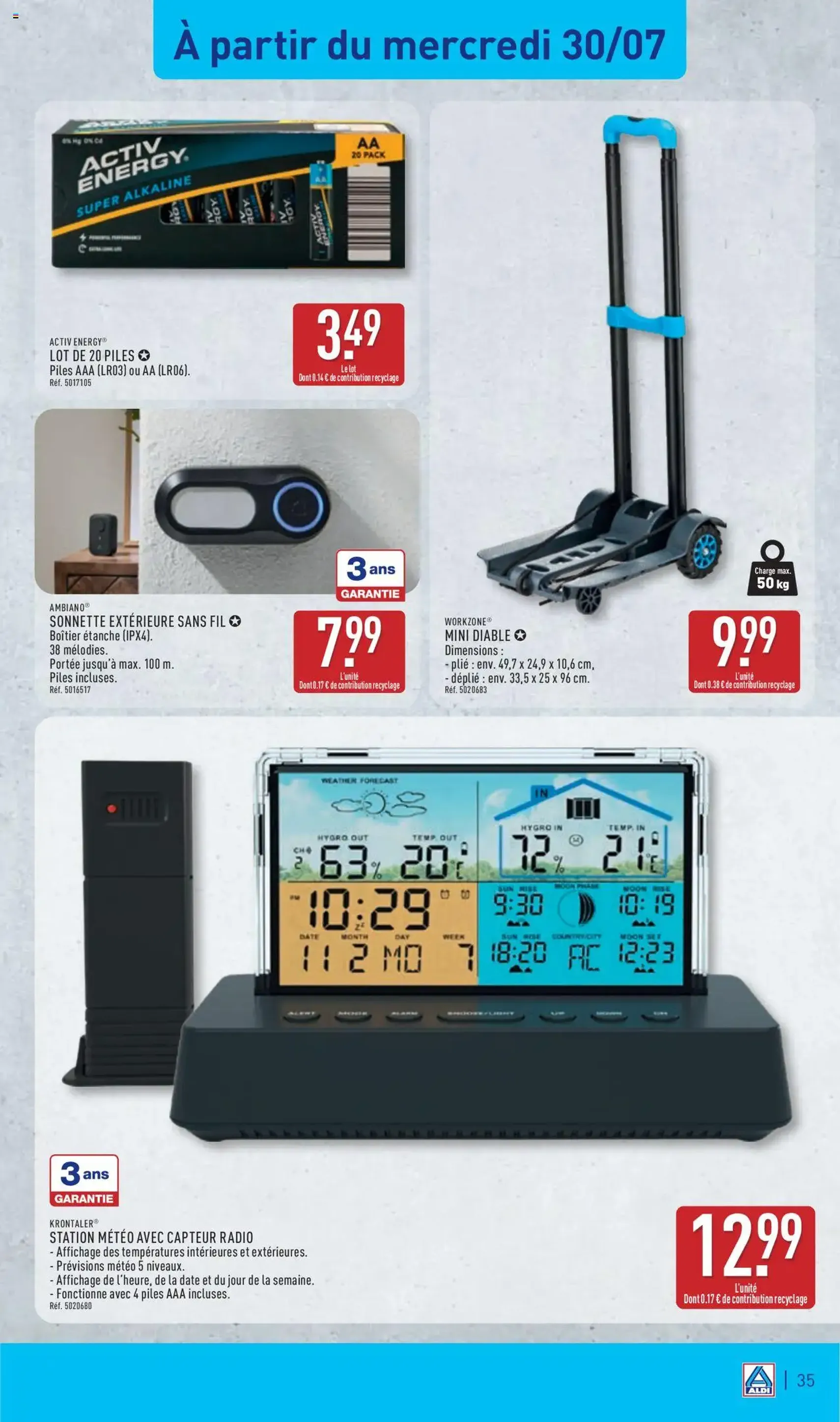 Aldi catalogue de la semaine 31 - brochure valable à partir du 29/07/2025, page 37 sur 50
