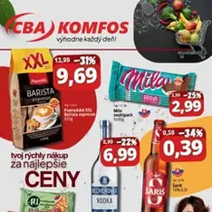 CBA Komfos Leták - náhľad letáku platný od 22.05.2026
