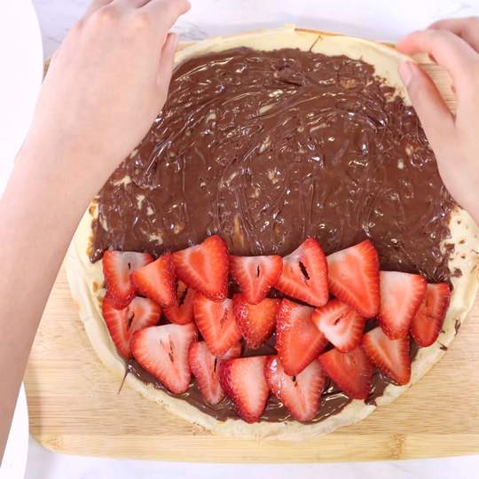 Anteprima ricetta Crepes alle fragole