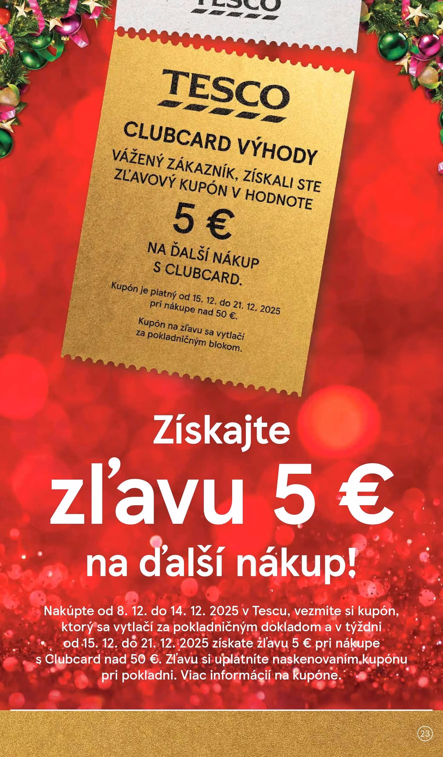 Tesco Hypermarket - leták - platný leták od 08.12.2025 strana 23 z 49