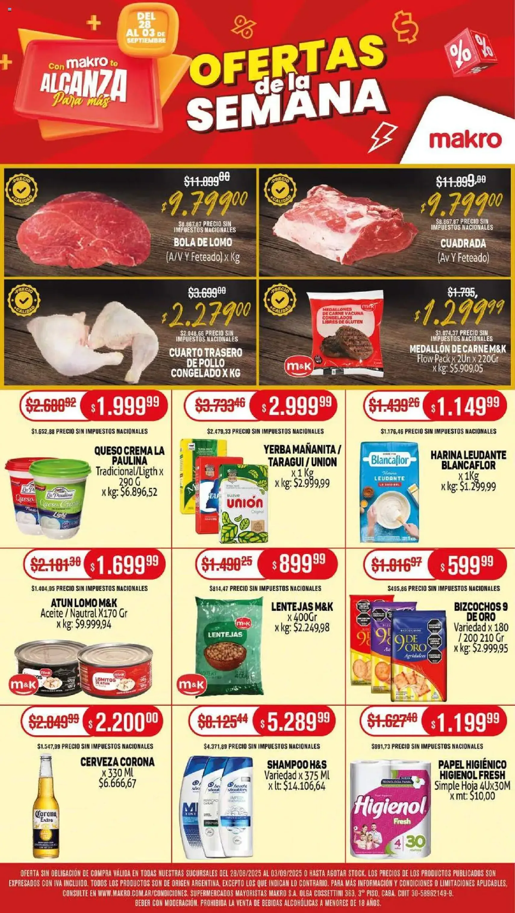 Makro ofertas - folleto válido desde 28/08/2025 página 1 de 20