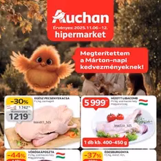 Auchan Akciós újság - szórólap előnézete érvényes 2025.11.06. -tól