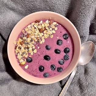 Recipe preview Blueberry smoothie bowl