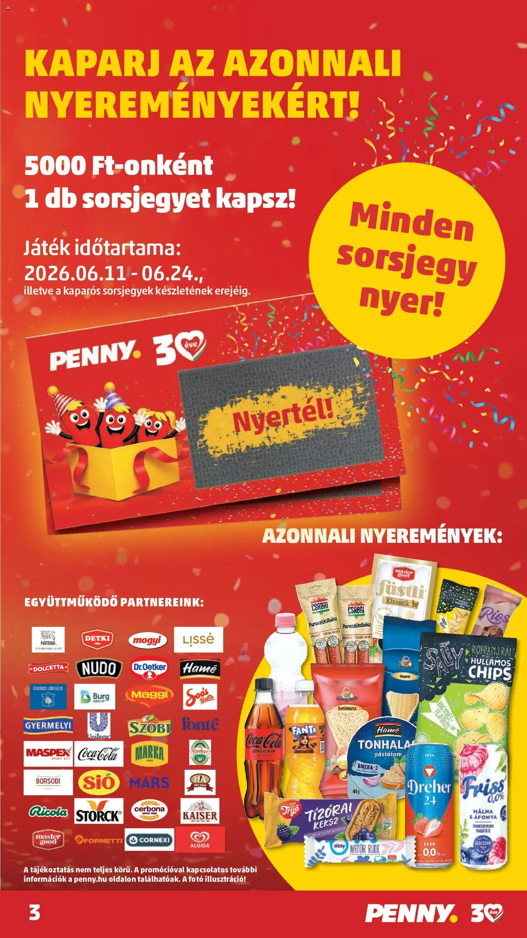 PENNY akciós újság - 2026.06.11. érvényes szórólap 3 oldal 50 oldalból