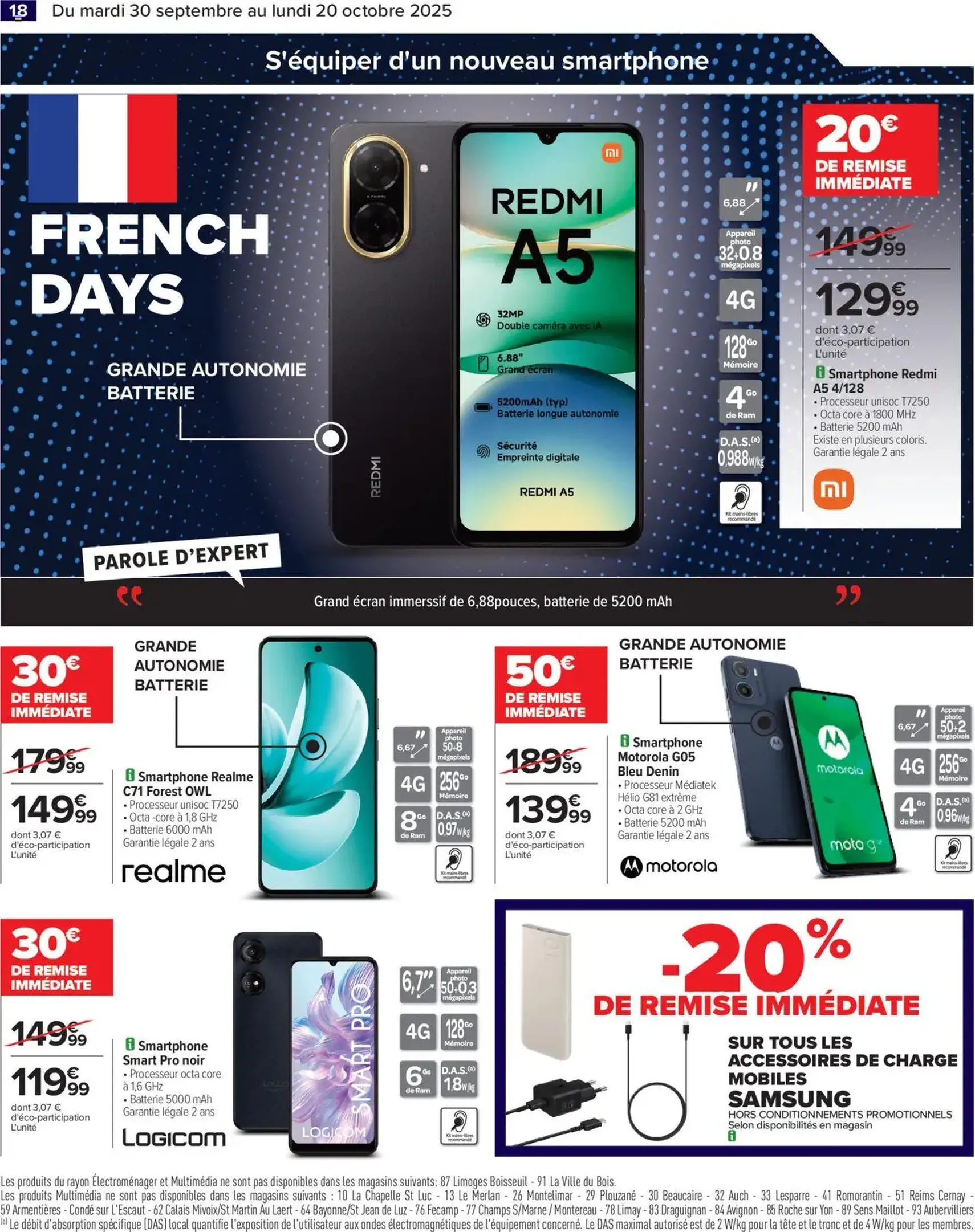 Carrefour catalogue french days faites entrer les bonnes affaires ! - brochure valable à partir du 30/09/2025, page 20 sur 30
