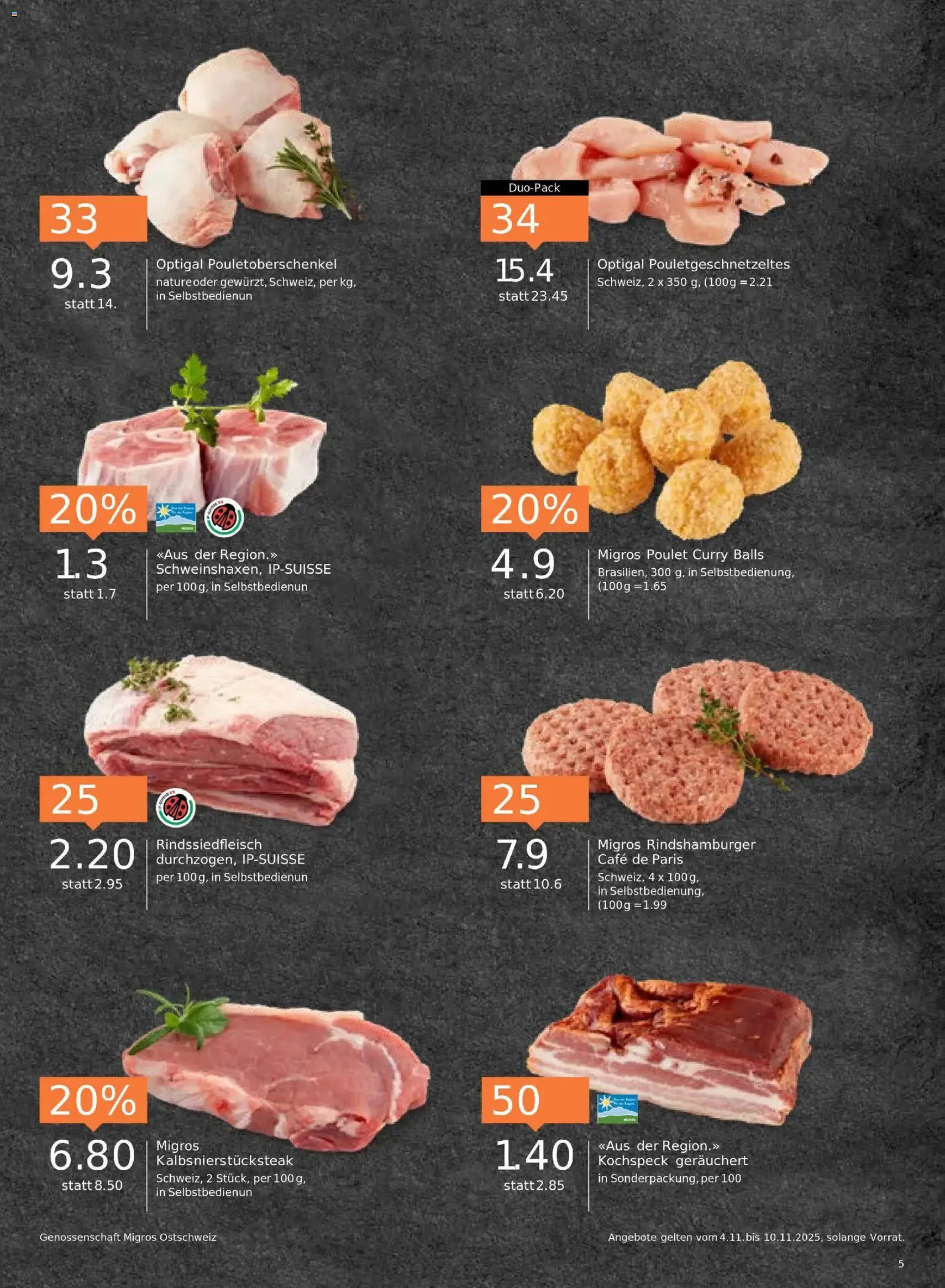 Migros Aktionen - Gültiger Prospekt ab 04.11.2025, Seite 5 von insgesamt 20