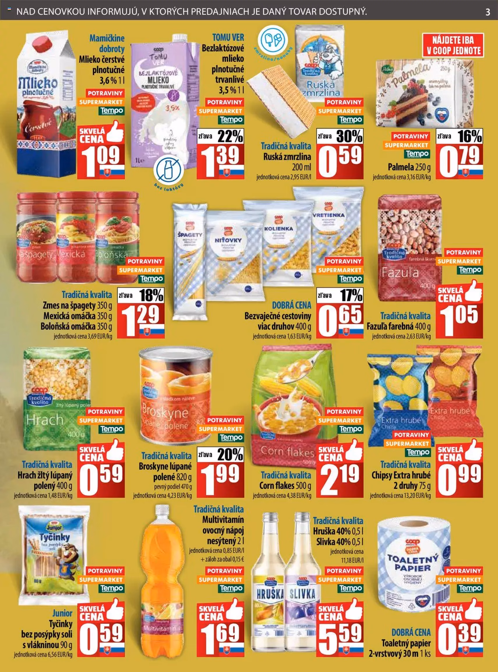 COOP Jednota leták - platný leták od 31.07.2025 strana 3 z 28 COOP Jednota leták - platný leták od 31.07.2025 strana 3 z 28