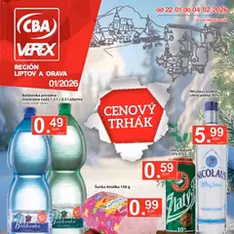 CBA Verex leták - náhľad letáku platný od 22.01.2026