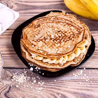 Recipe preview Oat pancakes with banana