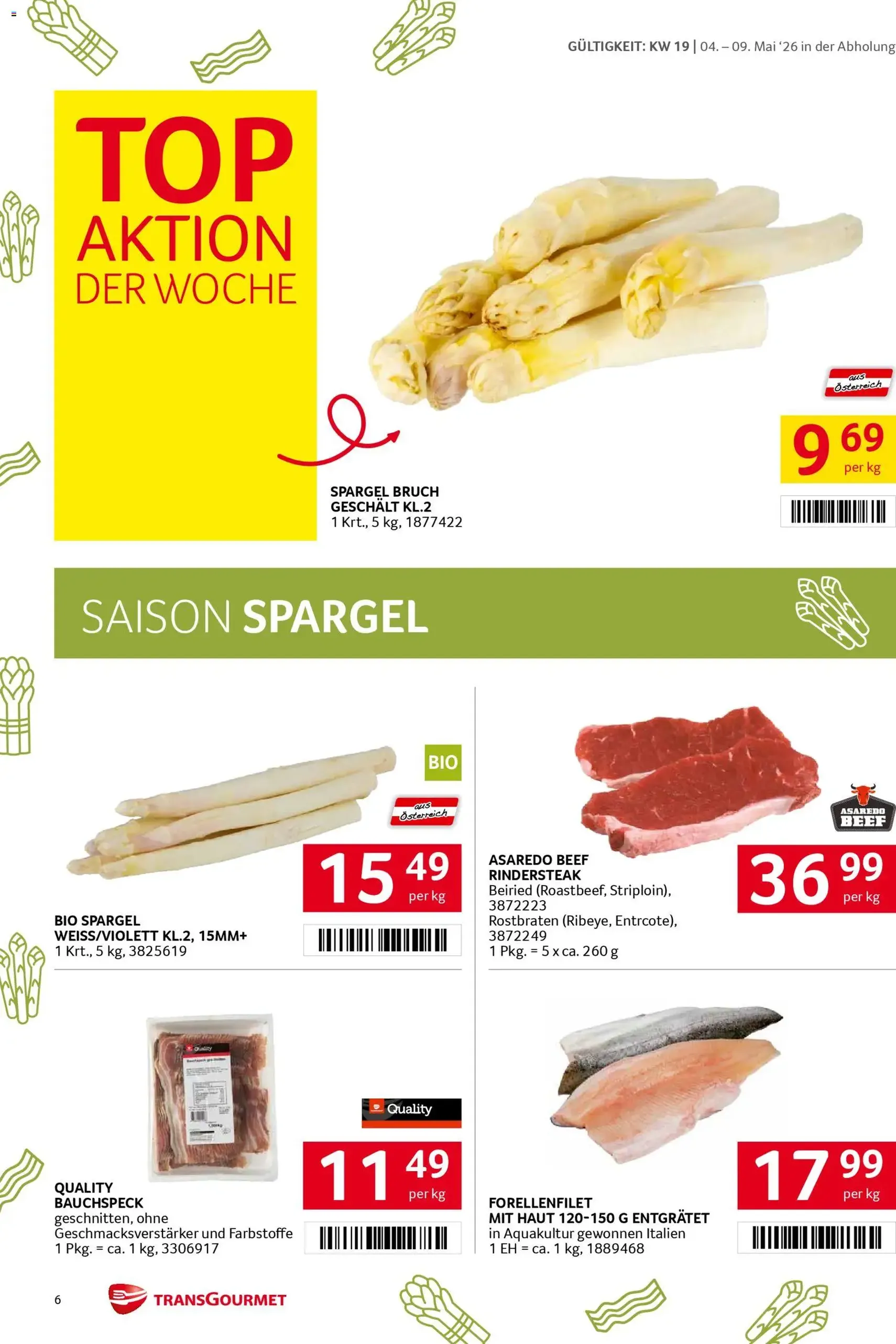 Transgourmet Flugblatt - Gültiger Prospekt ab 04.05.2026, Seite 6 von insgesamt 32