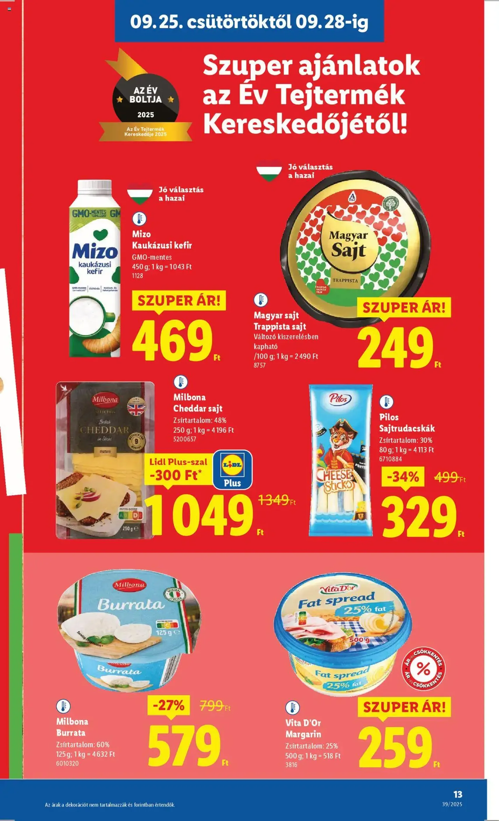 Lidl Akciós újság - 2025.09.25. érvényes szórólap 13 oldal 68 oldalból Lidl Akciós újság - 2025.09.25. érvényes szórólap 13 oldal 68 oldalból