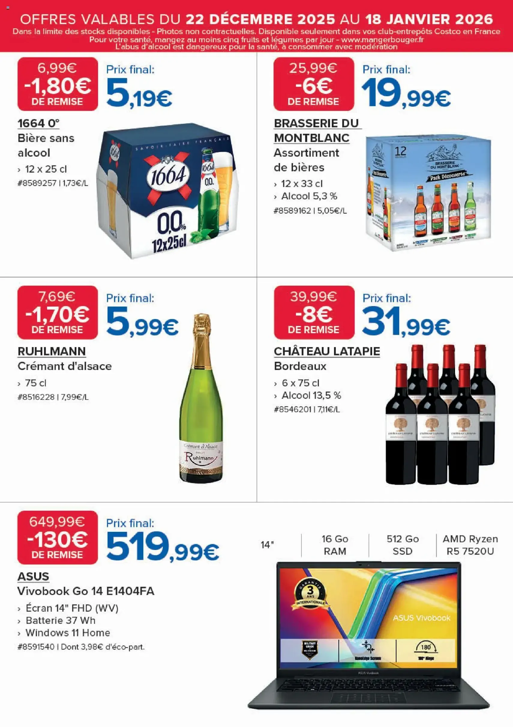 Costco catalogue - brochure valable à partir du 22/12/2025, page 6 sur 20