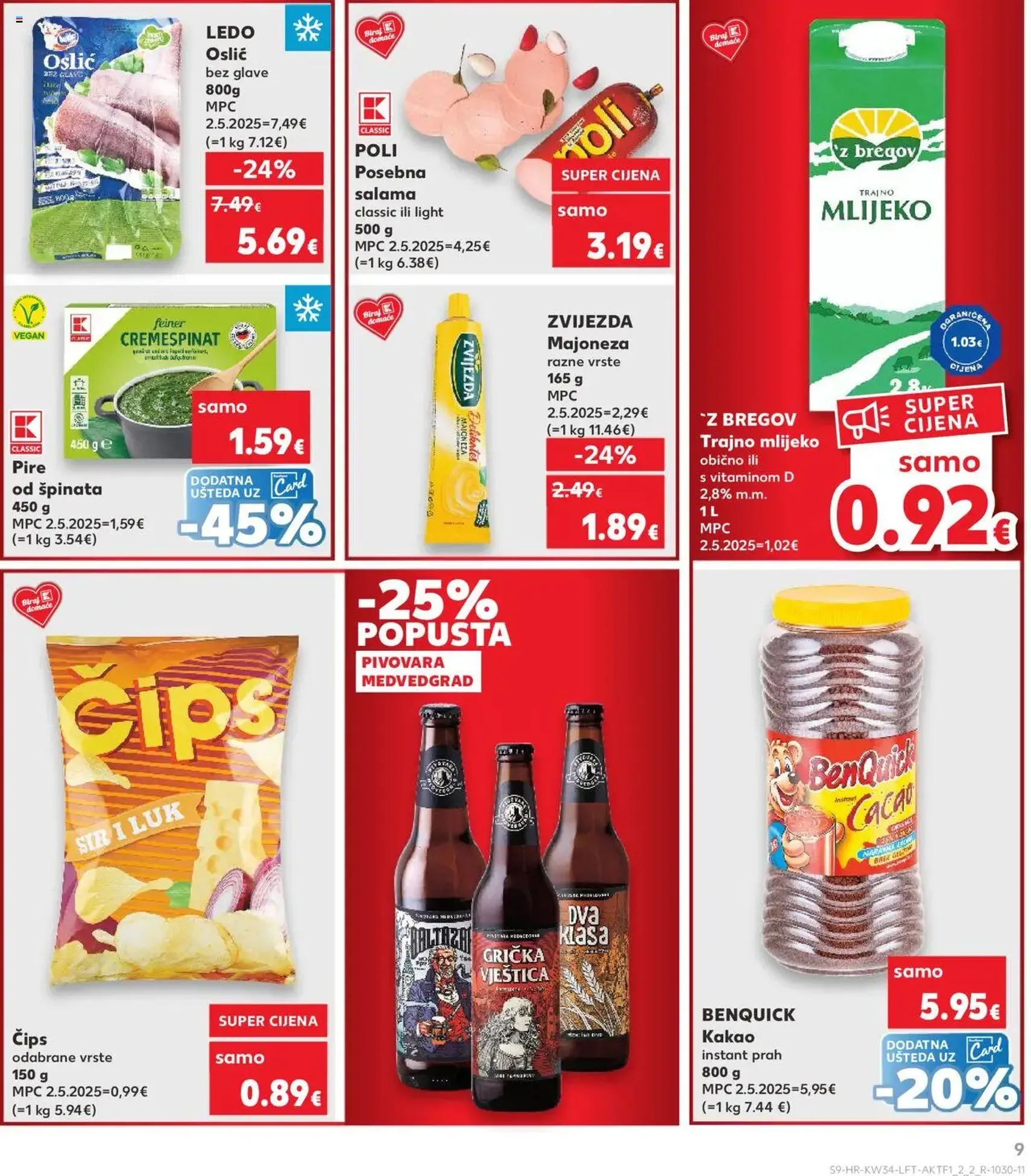 Kaufland HR - Split-Ravne njive - 2025.08.20. érvényes szórólap 9 oldal 32 oldalból