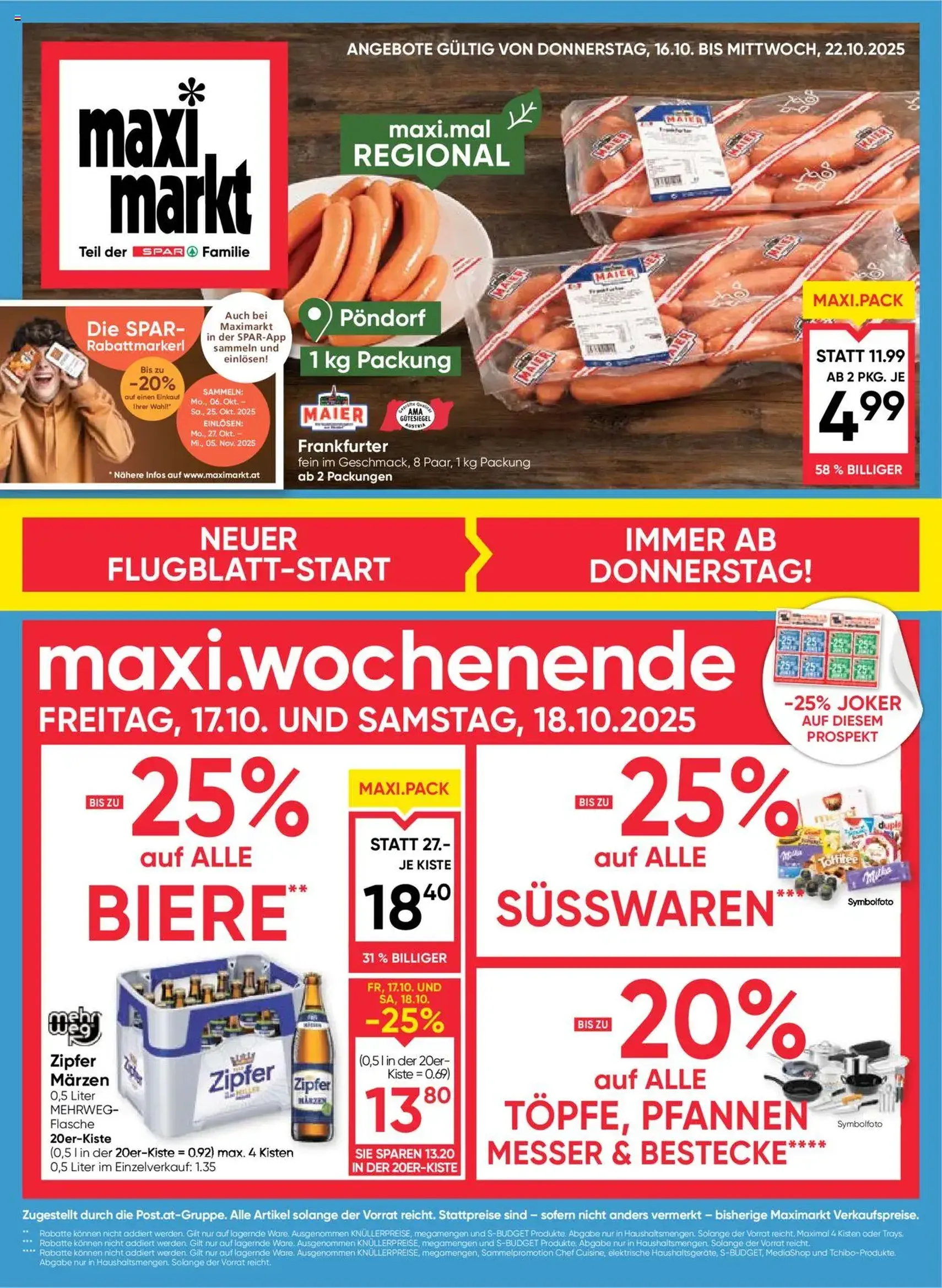 Maximarkt Flugblatt - Gültiger Prospekt ab 16.10.2025, Seite 1 von insgesamt 24 Maximarkt Flugblatt - Gültiger Prospekt ab 16.10.2025, Seite 1 von insgesamt 24