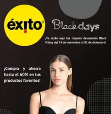 Vista previa del folleto Éxito - Black Friday válido desde 14/11/2025
