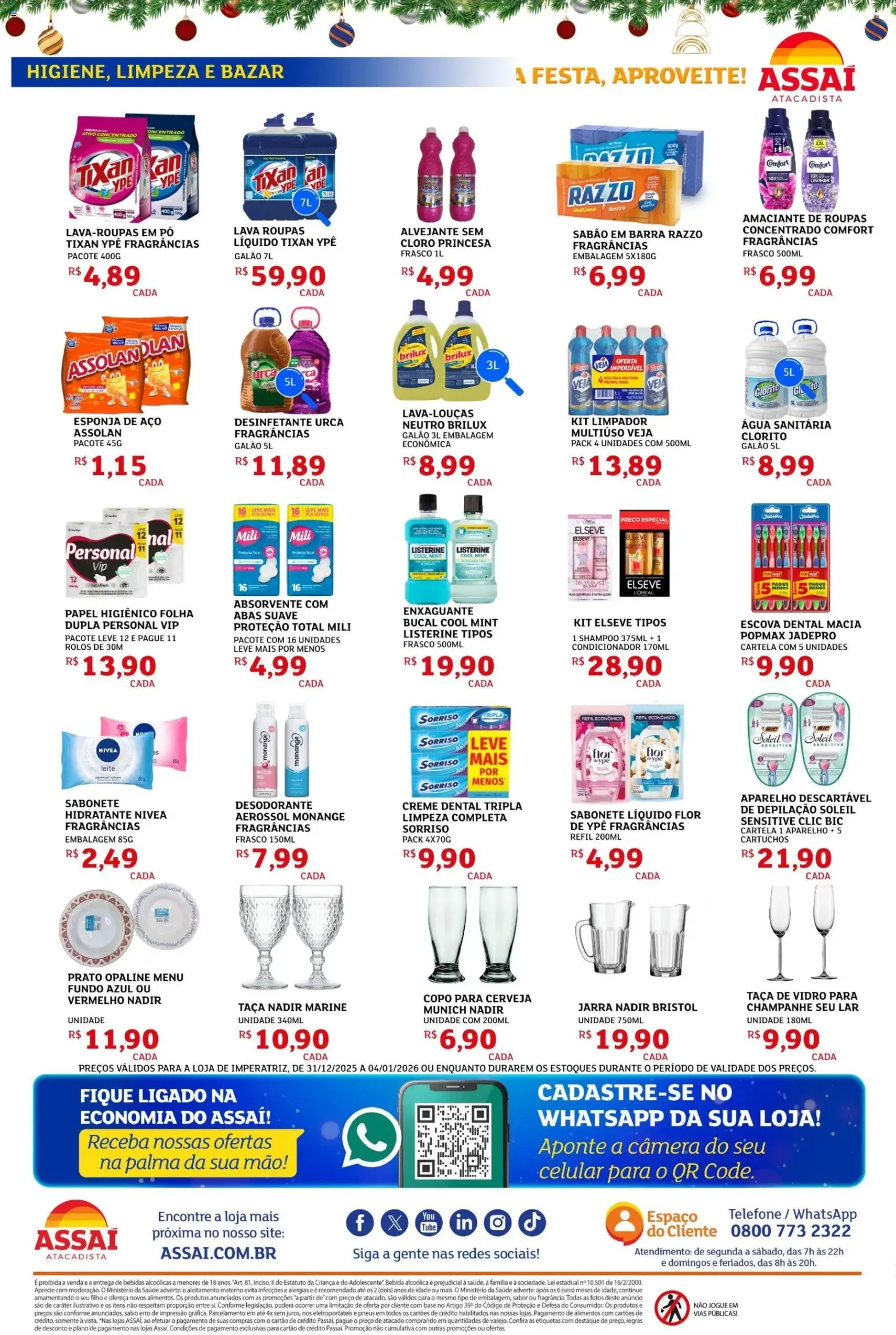 Encarte Assaí Atacadista - folheto válido a partir de 31/12/2025 página 4 de 4