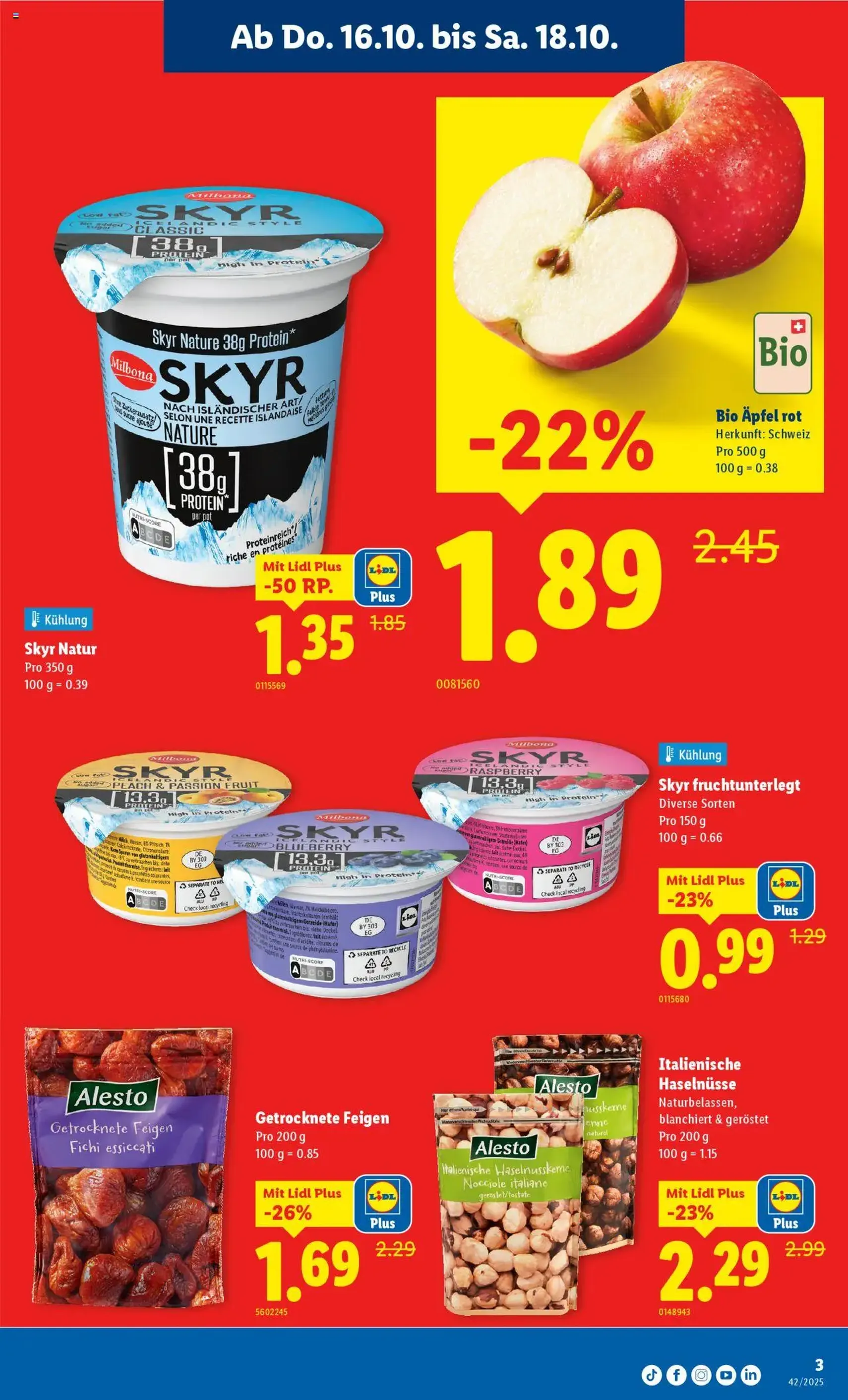 Lidl Aktionen - Gültiger Prospekt ab 16.10.2025, Seite 3 von insgesamt 32 Lidl Aktionen - Gültiger Prospekt ab 16.10.2025, Seite 3 von insgesamt 32