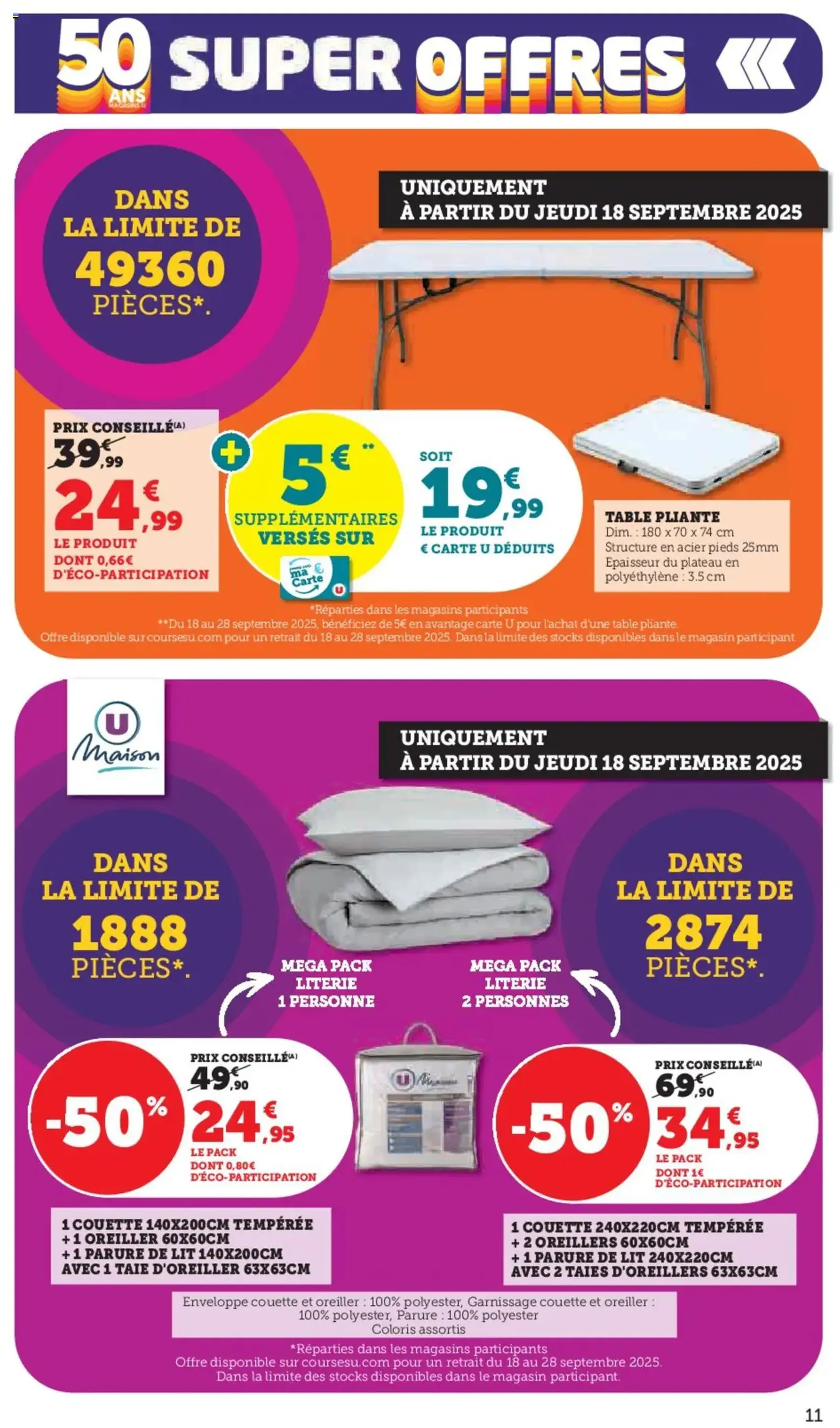 Hyper U catalogue - brochure valable à partir du 16/09/2025, page 11 sur 44 Hyper U catalogue - brochure valable à partir du 16/09/2025, page 11 sur 44