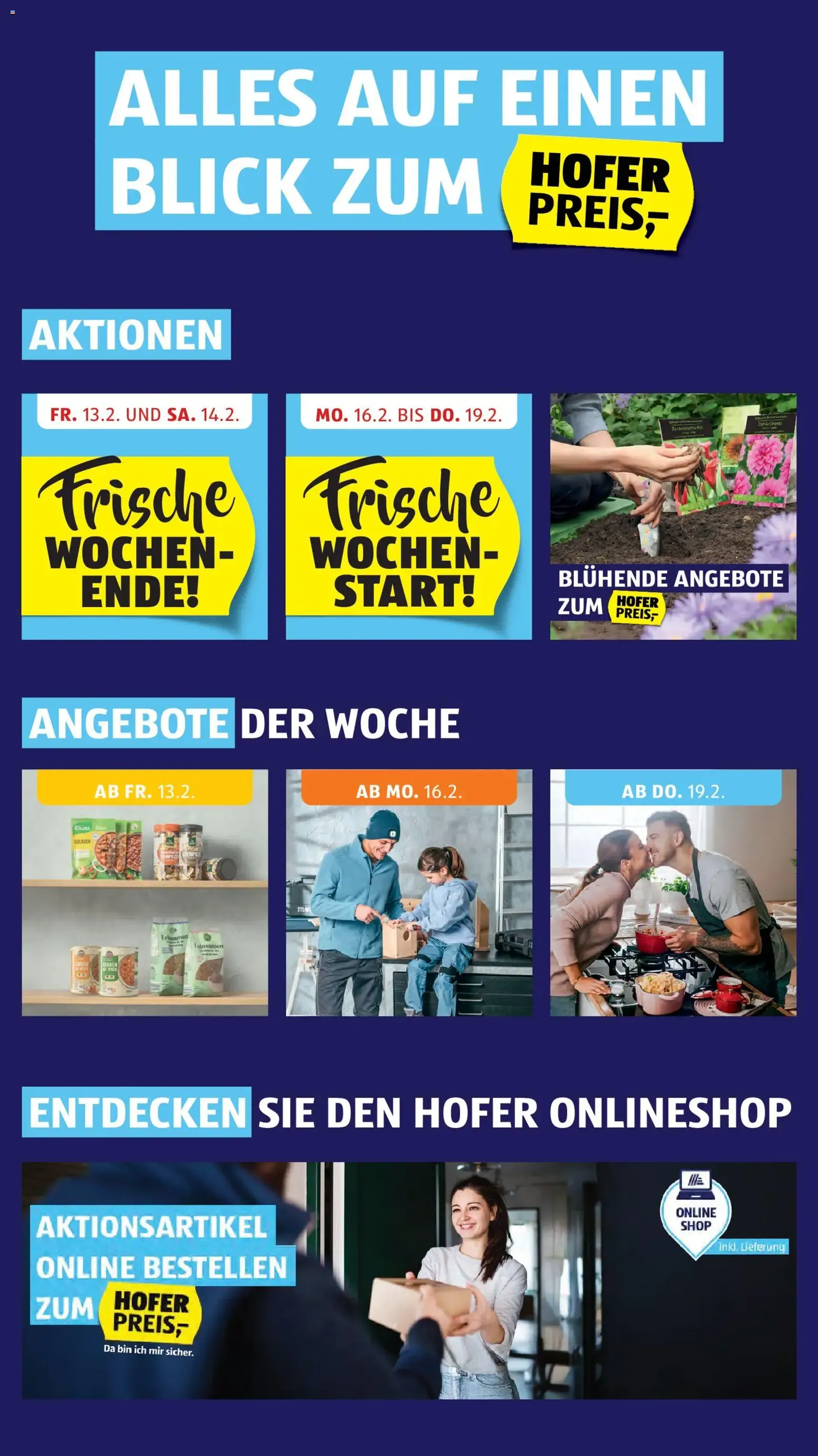 Hofer Flugblatt - Gültiger Prospekt ab 13.02.2026, Seite 2 von insgesamt 41