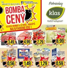 Klas leták - náhľad letáku platný od 17.11.2025