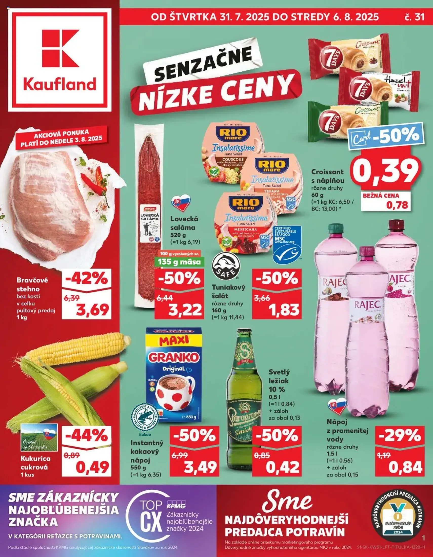 Kaufland Bratislava-Dúbravka - platný leták od 31.07.2025 strana 1 z 76