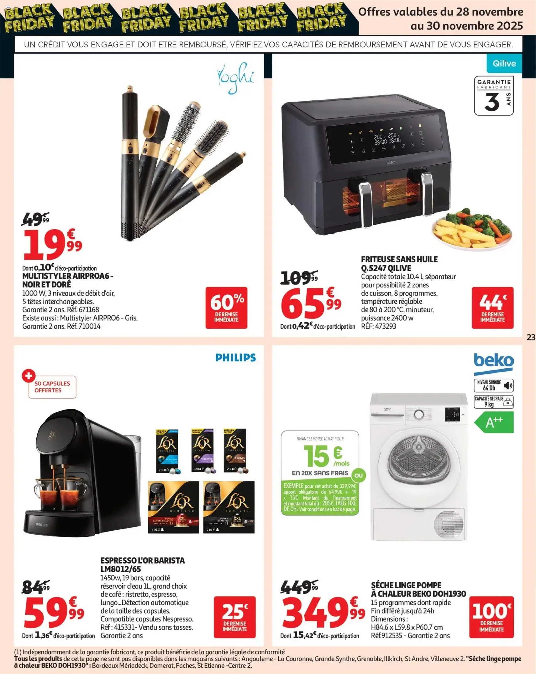 Auchan Black Friday - brochure valable à partir du 25/11/2025, page 23 sur 28