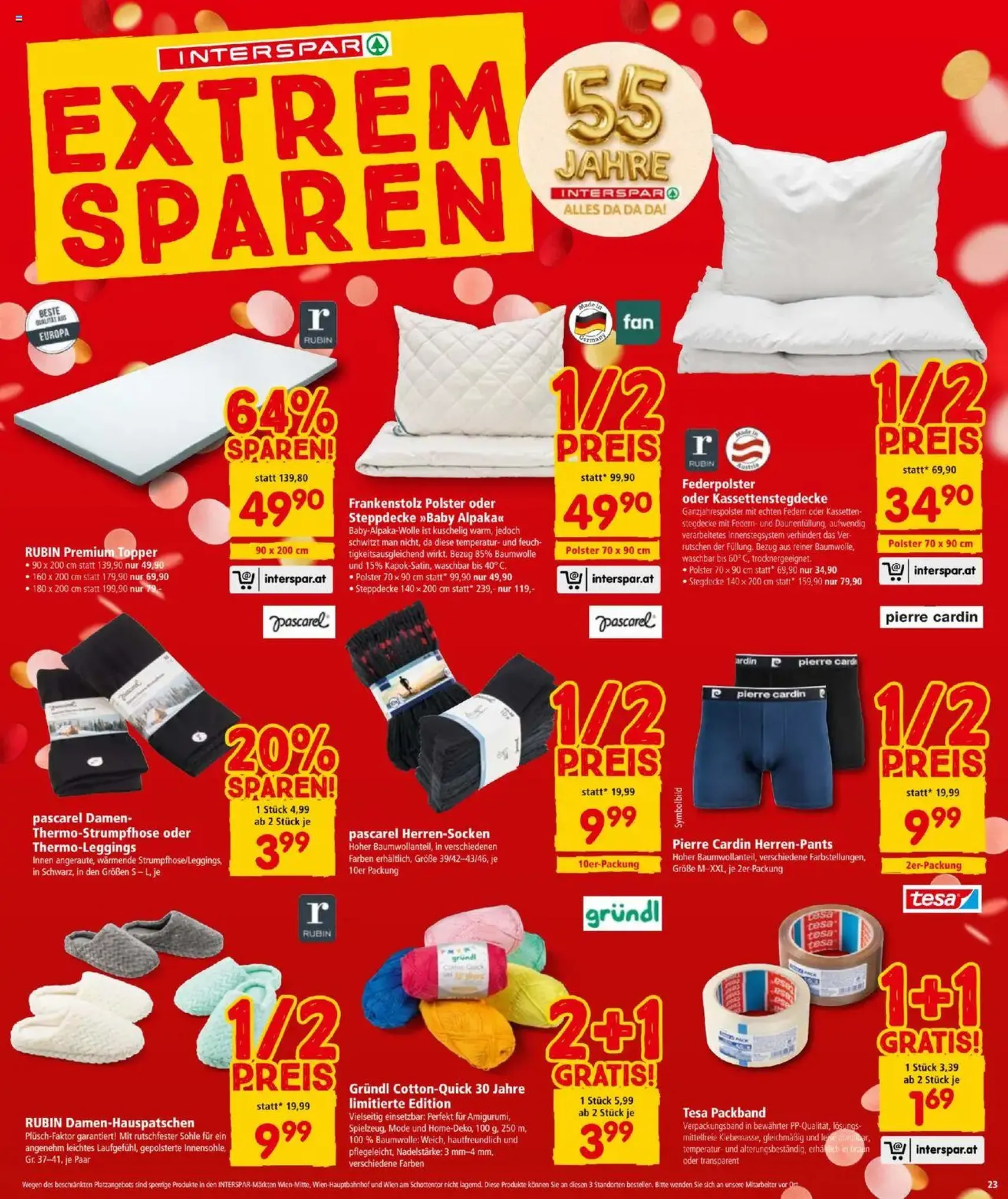 Interspar Flugblatt - Gültiger Prospekt ab 23.10.2025, Seite 23 von insgesamt 24 Interspar Flugblatt - Gültiger Prospekt ab 23.10.2025, Seite 23 von insgesamt 24