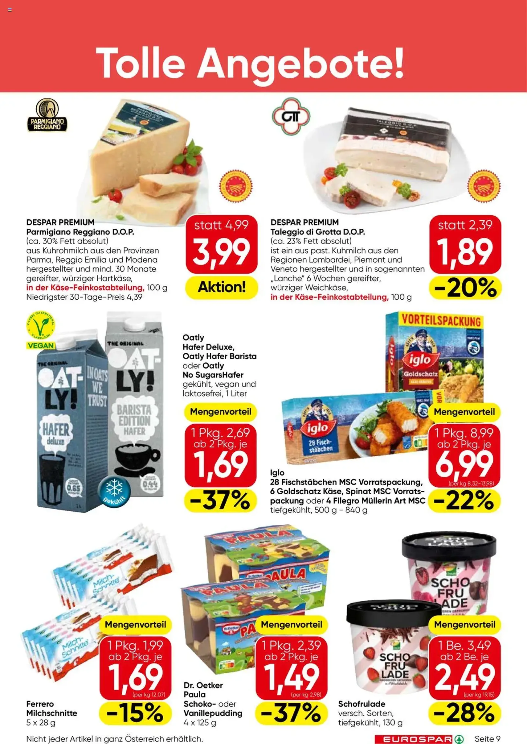 Eurospar Flugblatt - Gültiger Prospekt ab 25.09.2025, Seite 9 von insgesamt 16