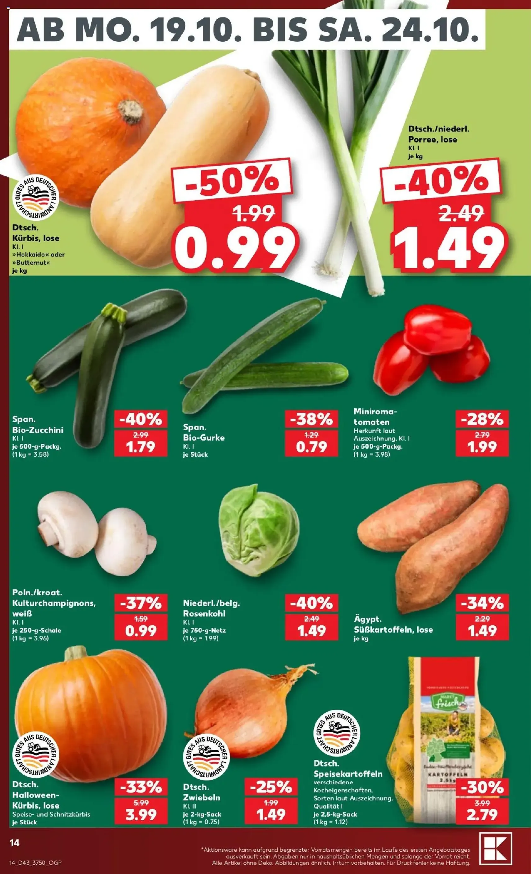 Kaufland Prospekt - Gültiger Prospekt ab 19.10.2026, Seite 14 von insgesamt 68