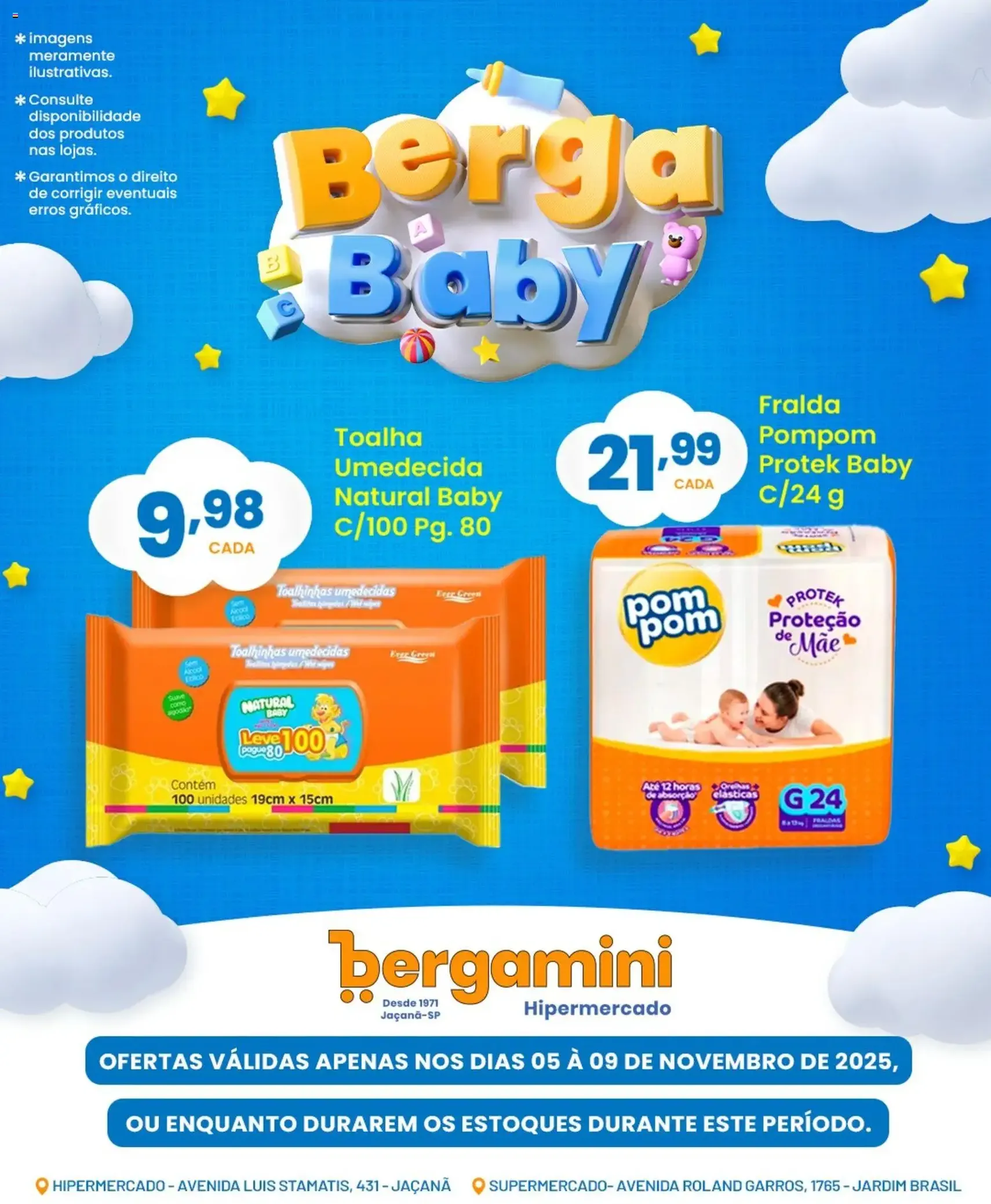 Supermercado Bergamini - Ofertas Berga Baby - folheto válido a partir de 05/11/2025 página 2 de 9