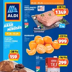 Aldi Akciós újság - szórólap előnézete érvényes 2026.01.22. -tól