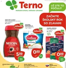 Terno leták - náhľad letáku platný od 21.08.2025