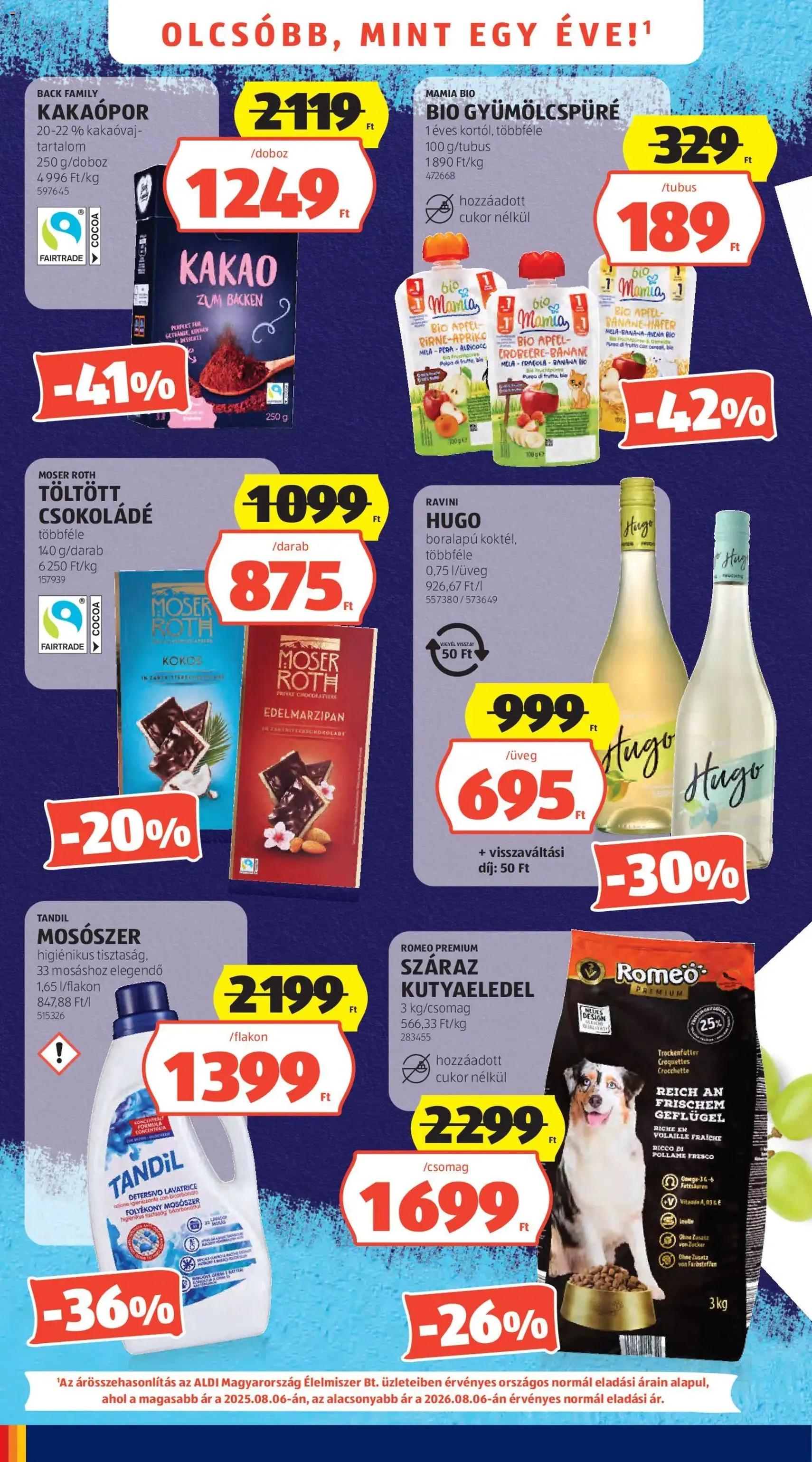 Aldi akciós újság - 2026.08.06. érvényes szórólap 4 oldal 50 oldalból